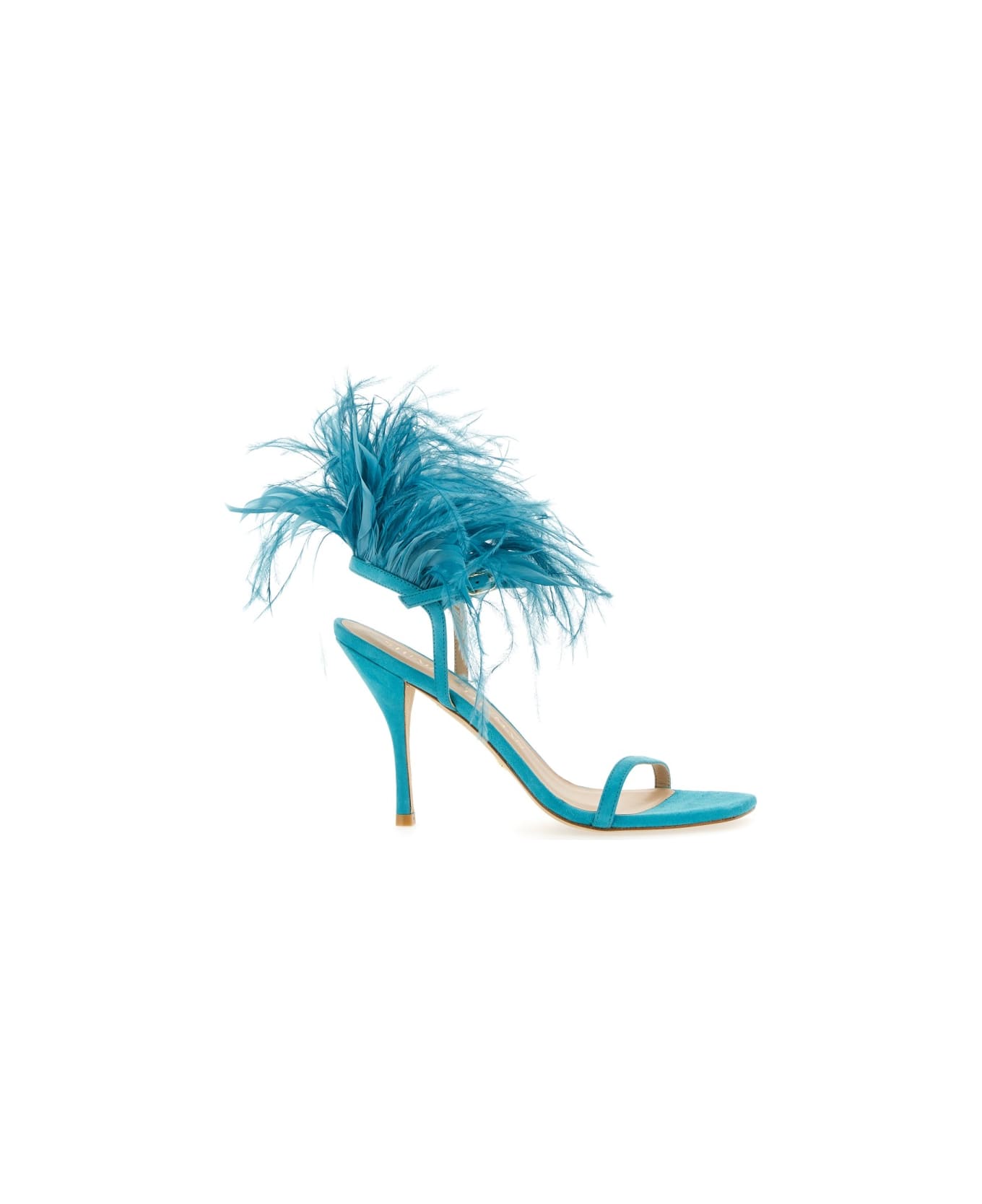 Stuart Weitzman Sandal Plume 100 - BABY BLUE