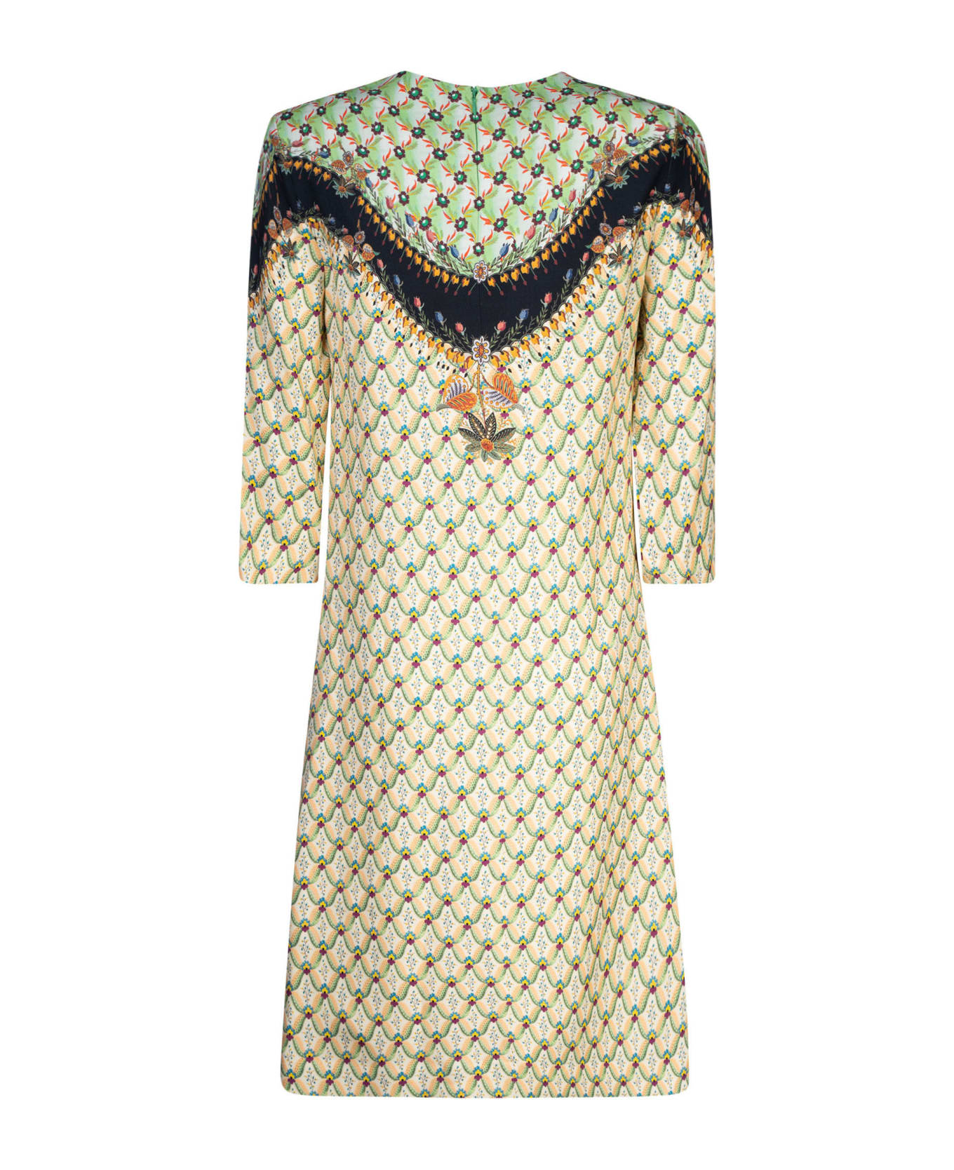 Etro Printed Mid-length Dress - Green