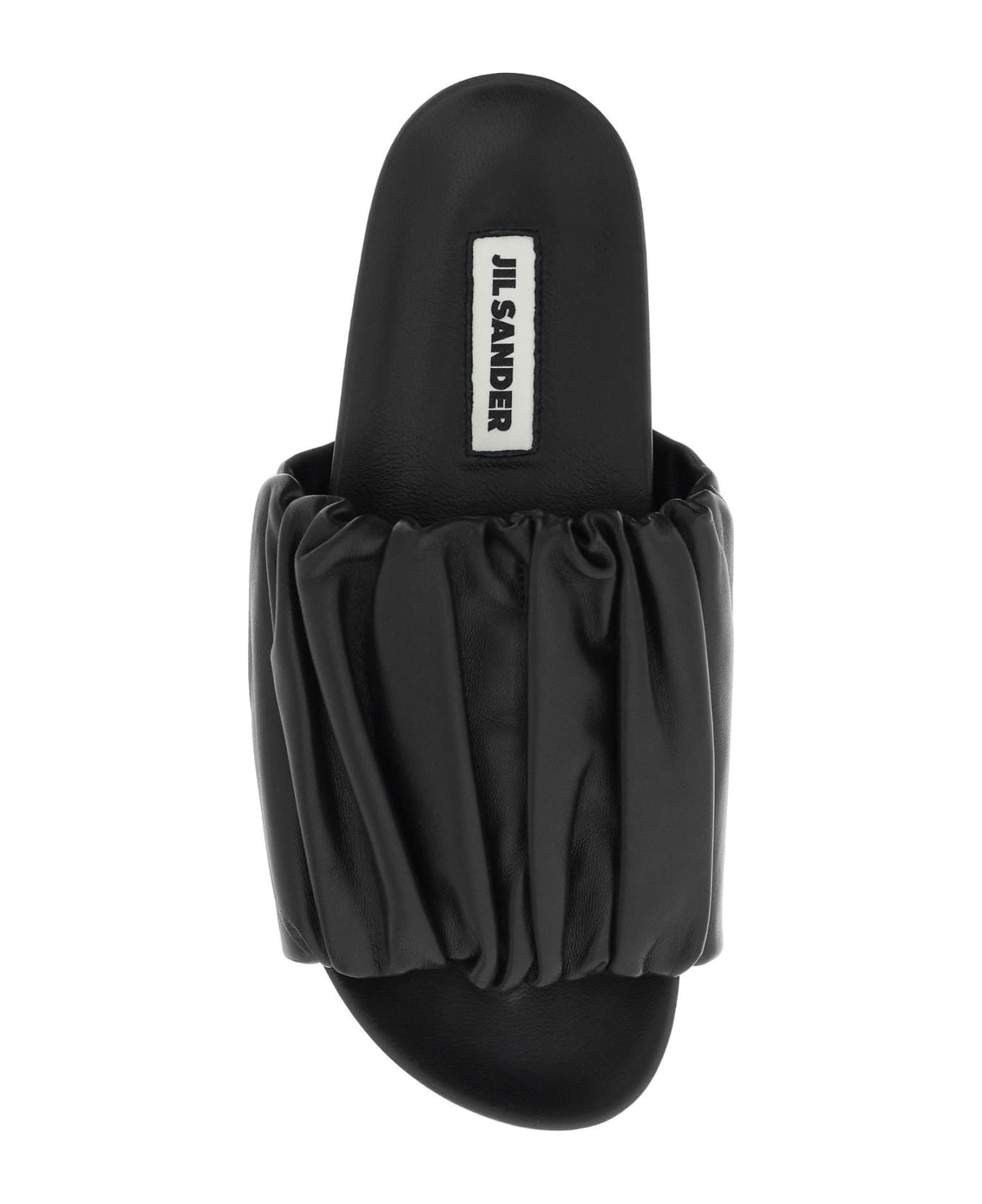 Jil Sander Nappa Leather Slides - BLACK (Black)