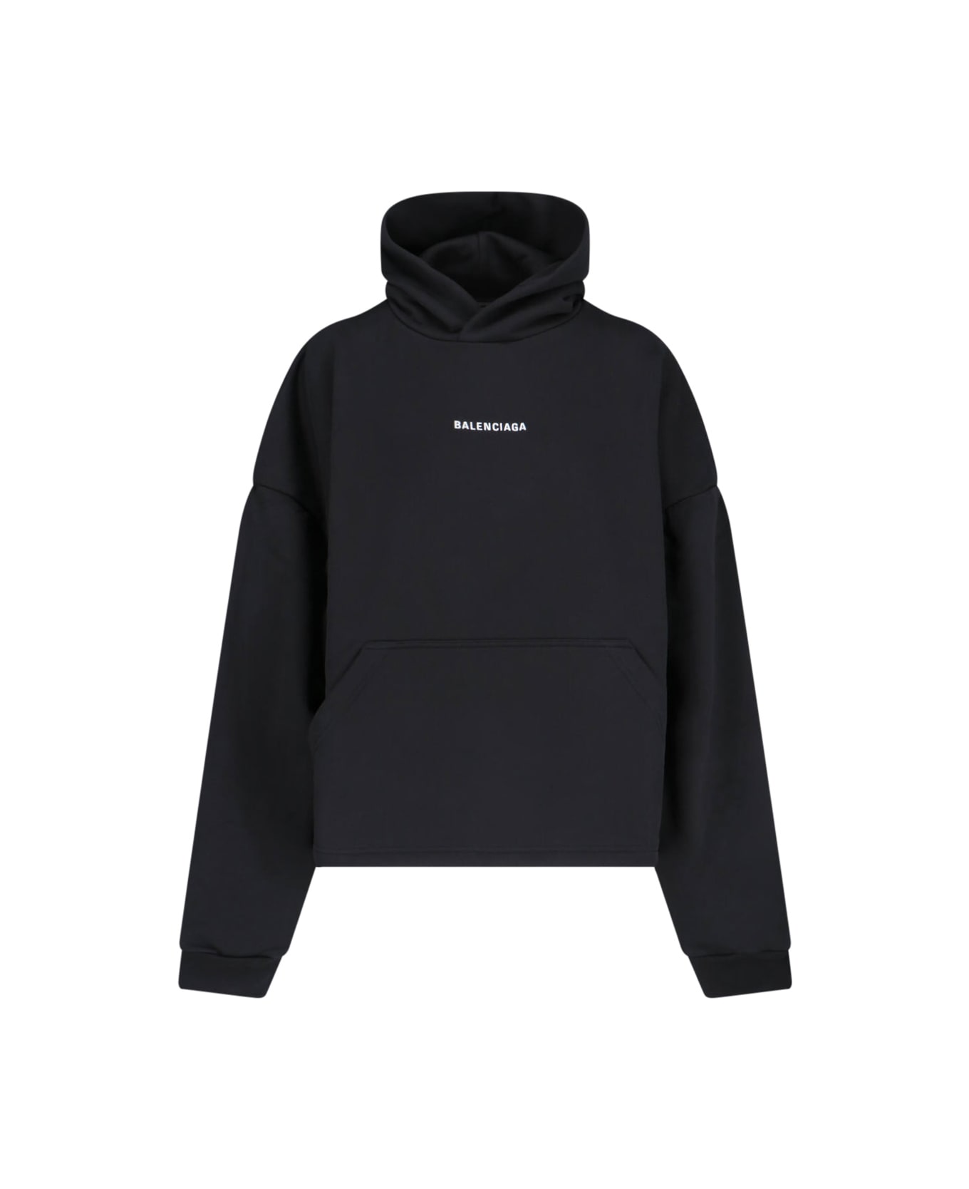Balenciaga Logo Hoodie - Black