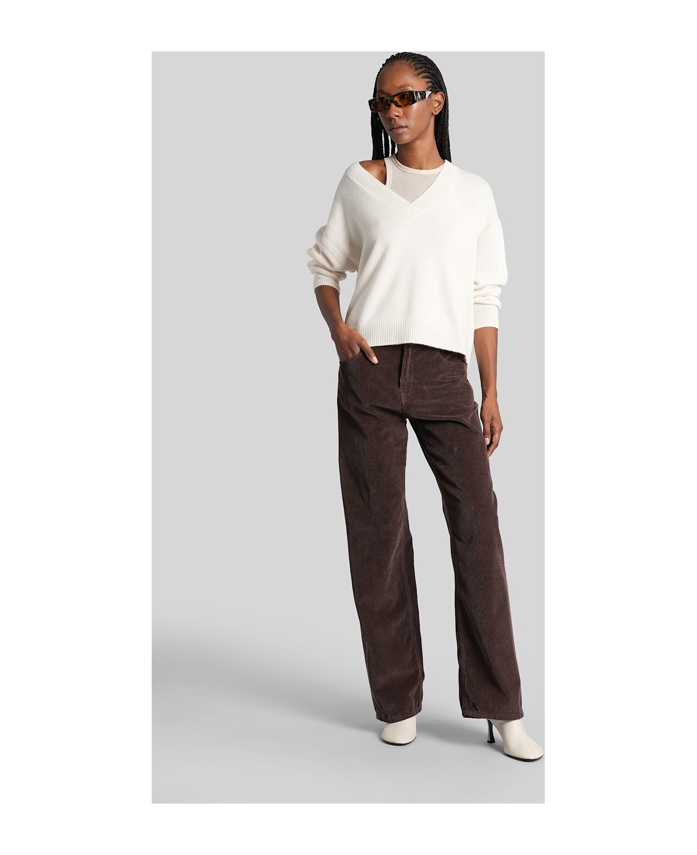 Haikure Bonnie Pants In Brown Cotton - brown