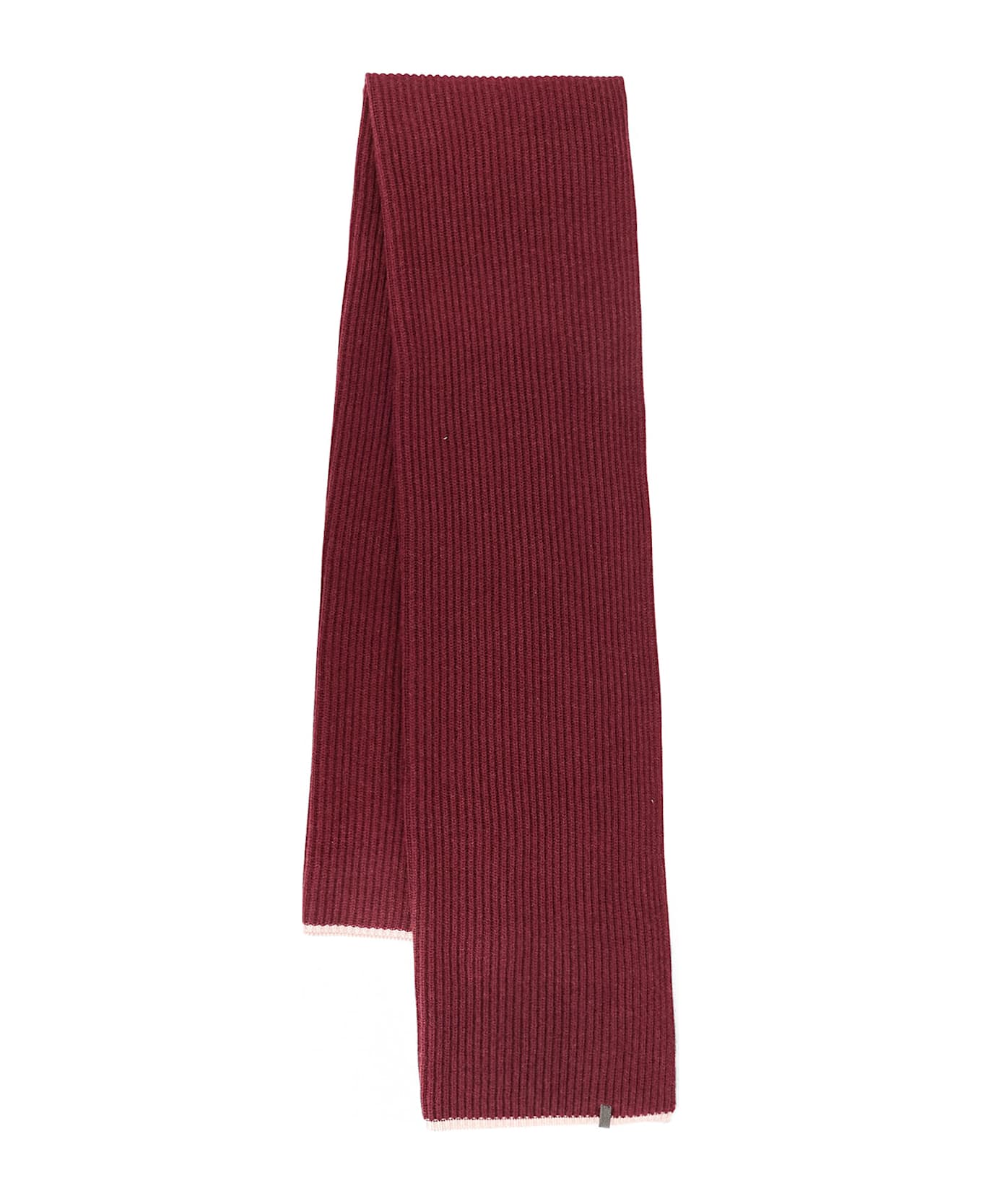 Brunello Cucinelli Cashmere Scarf - AMARANTO+BEIGE