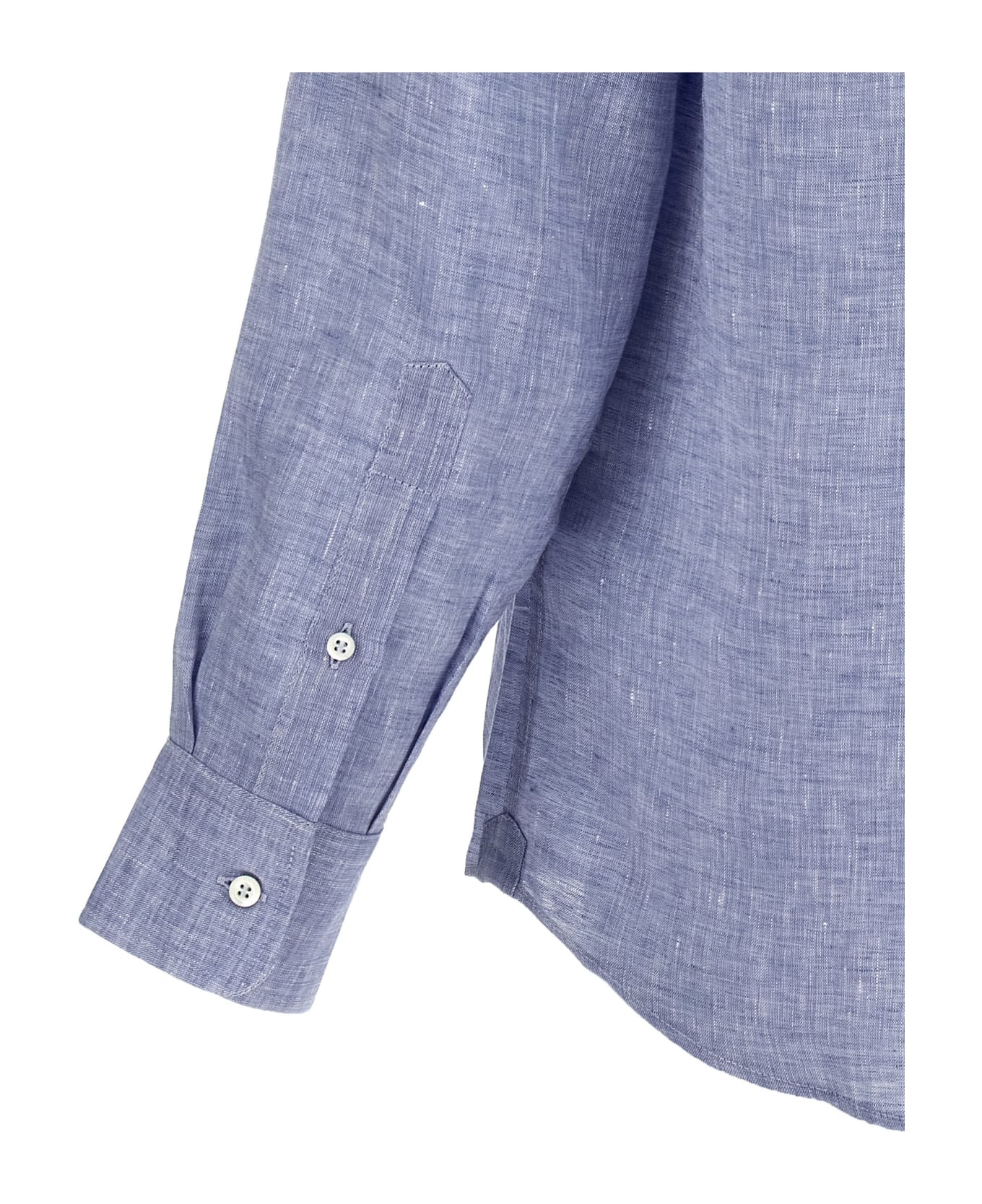 Brunello Cucinelli Linen Shirt - Clear Blue