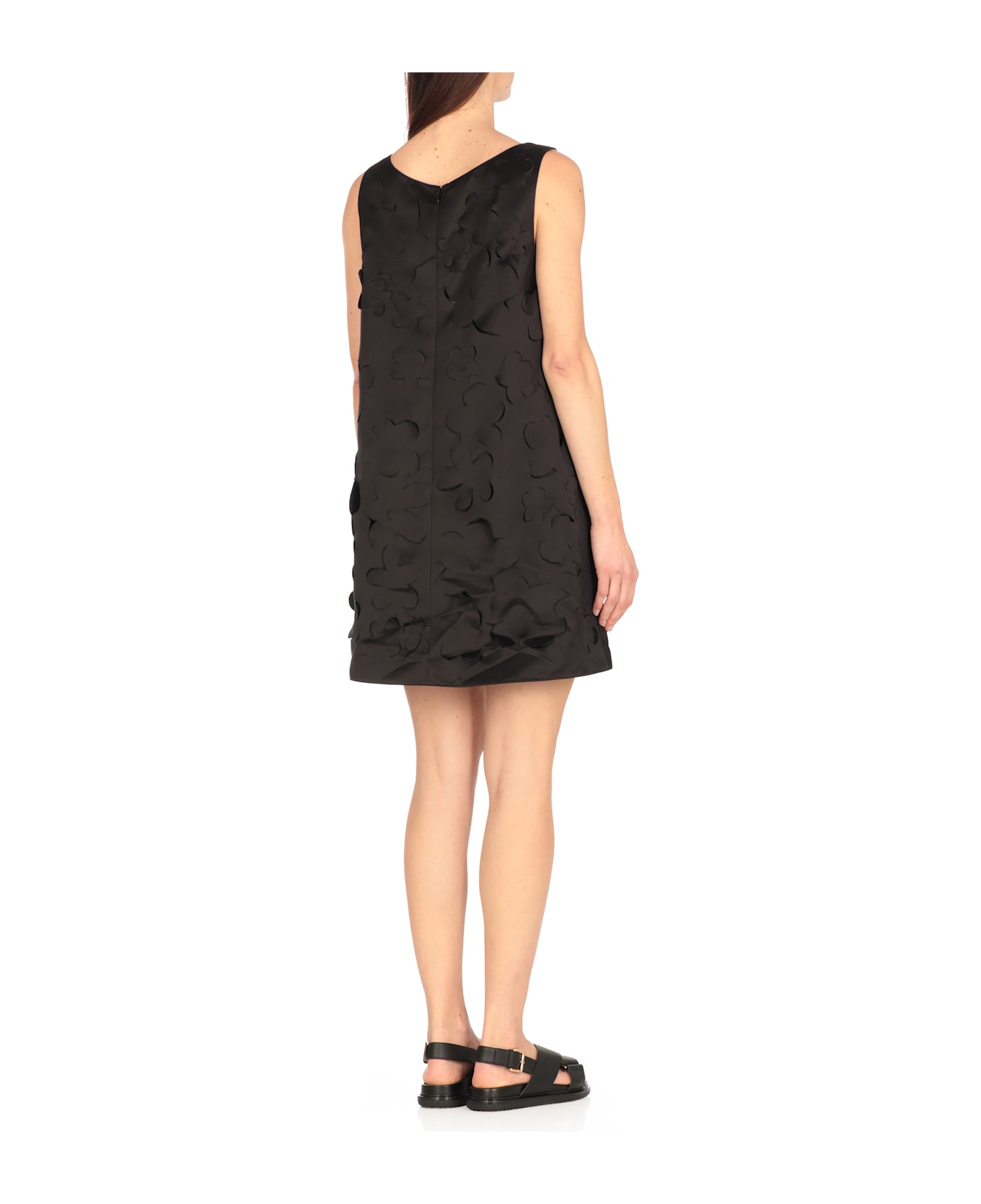 Marni Duchesse Cut-out Dress - Black