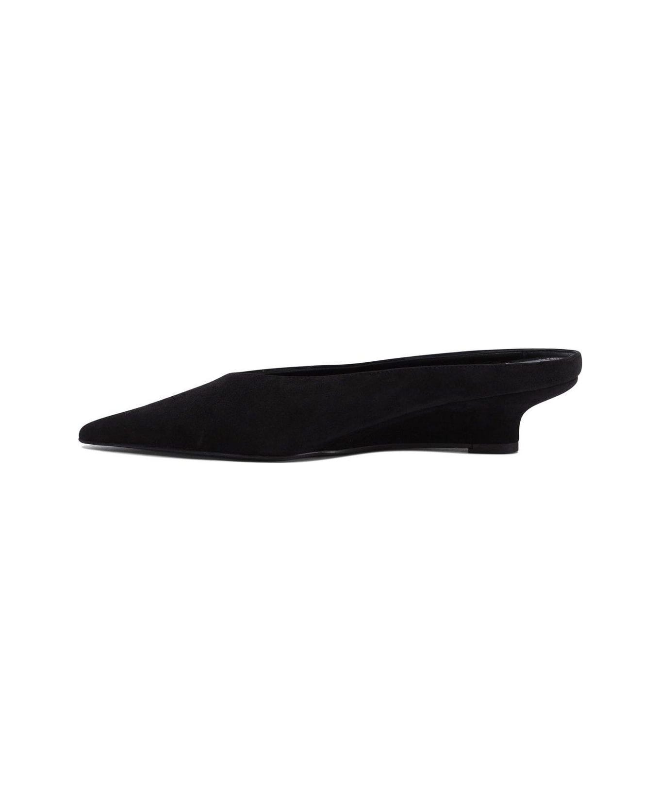 Totême Sharp Pointed-toe Mules - Black