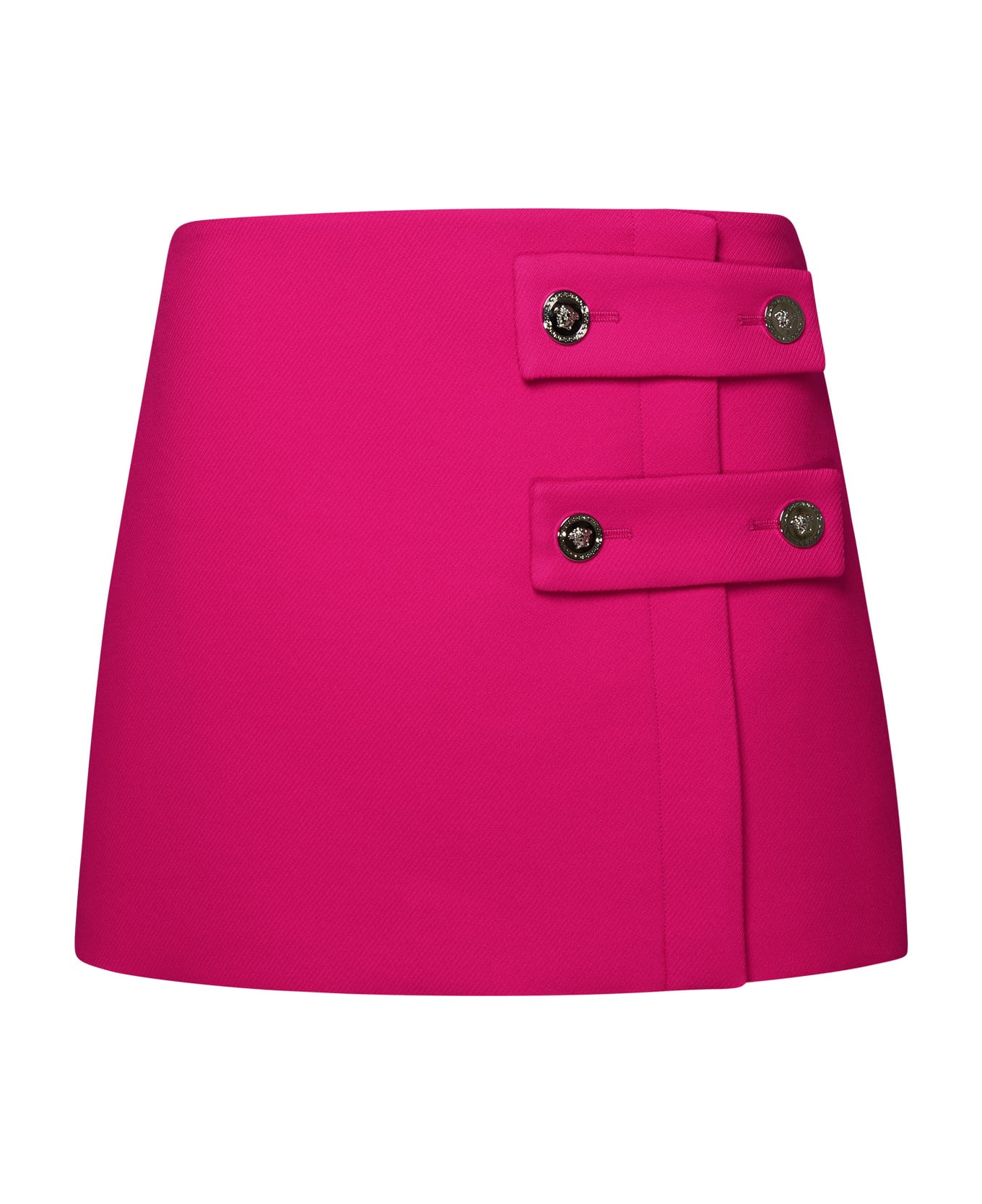 Versace Fuchsia Silk Blend Miniskirt - Fuchsia