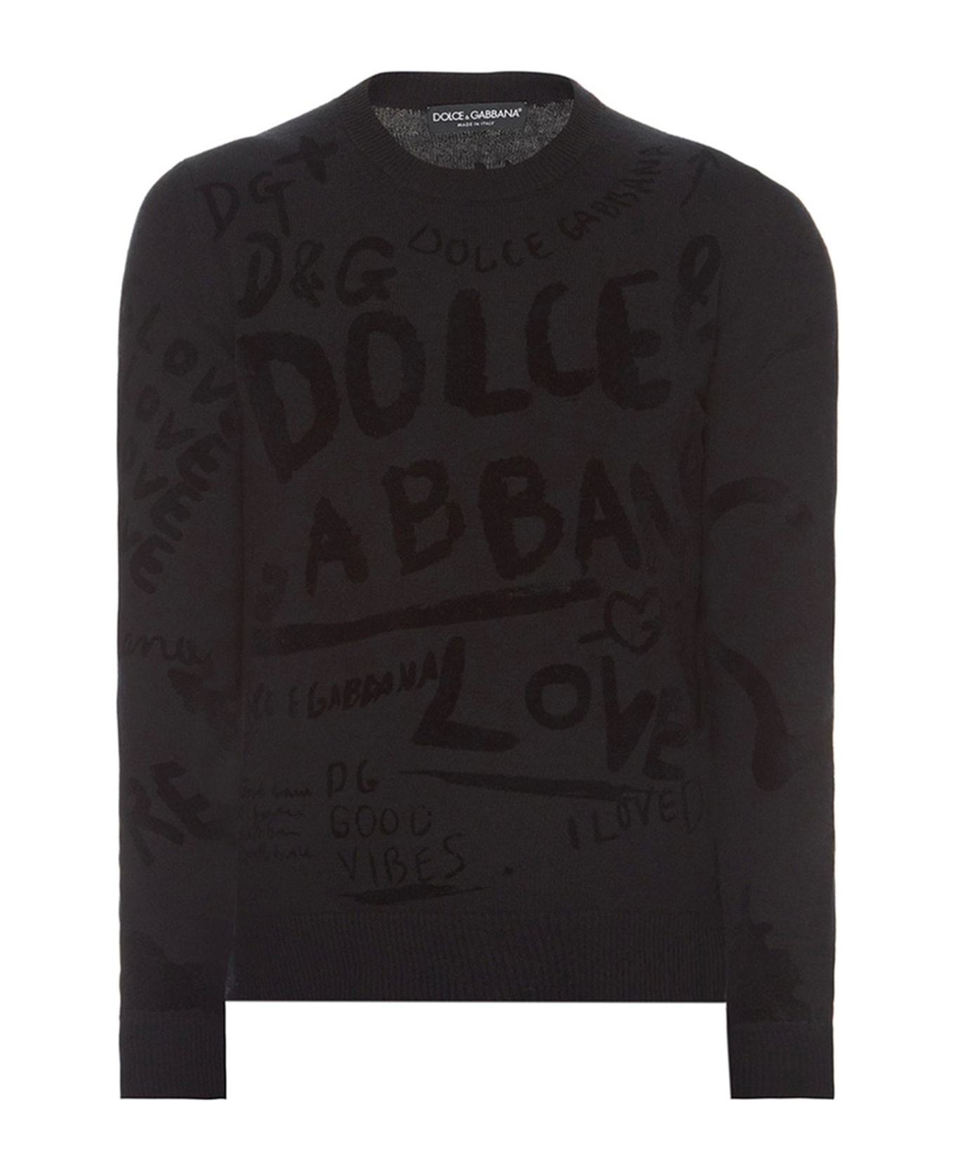 Dolce & Gabbana Logo Sweater - Black ニットウェア