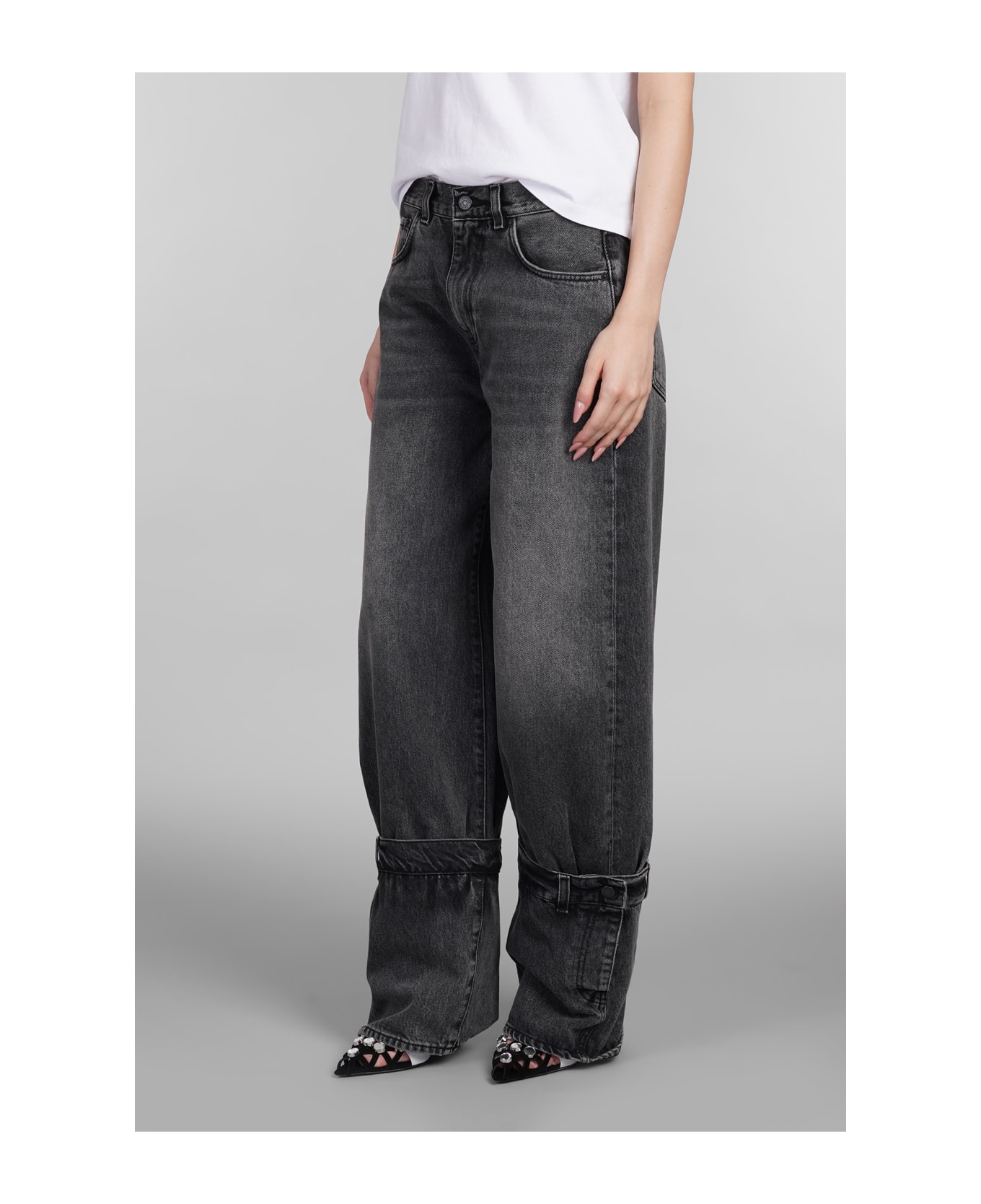 Haikure Hurley Jeans In Black Cotton - BLACK