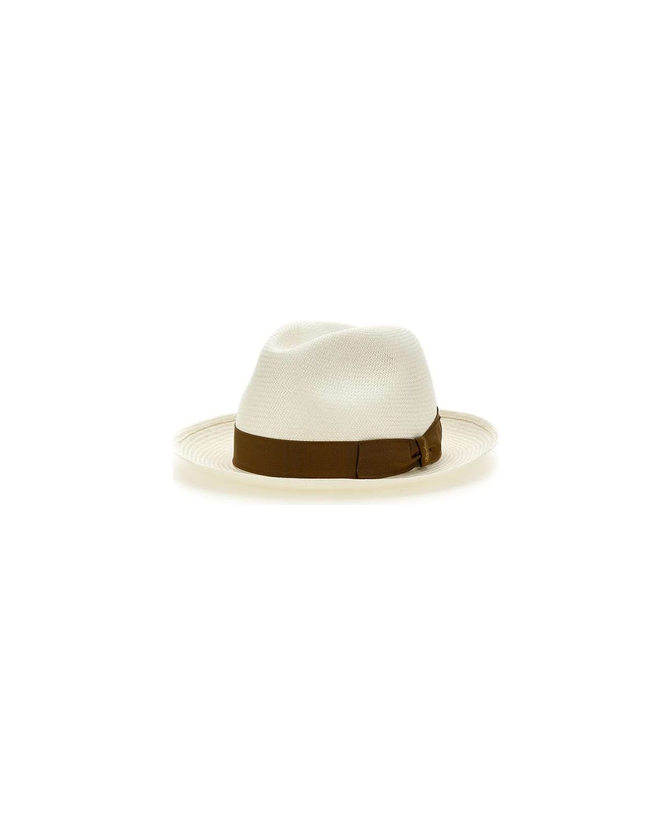 Borsalino "panama" Straw Hat - WHITE