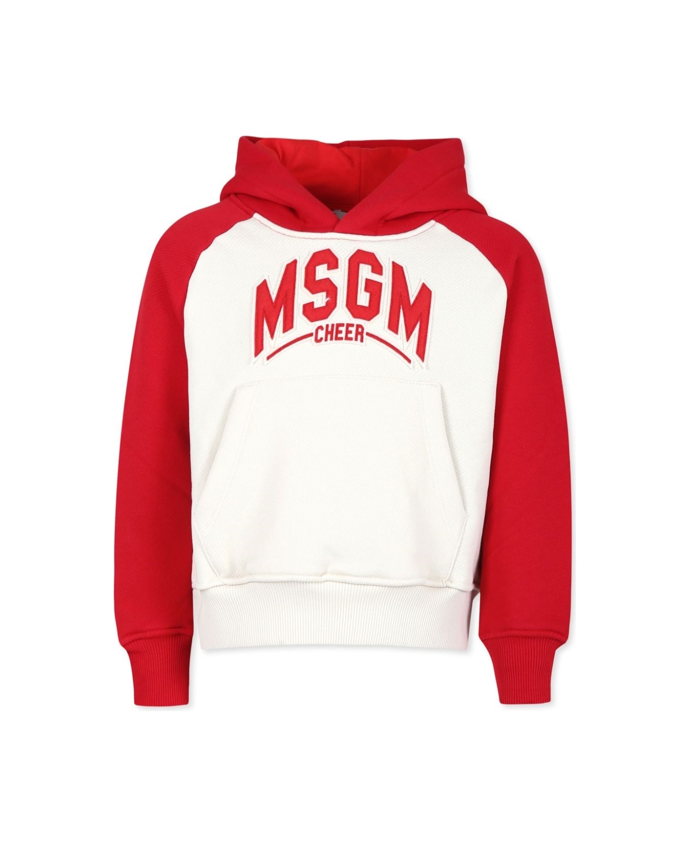 MSGM Sweatshirt With Logo - Cream