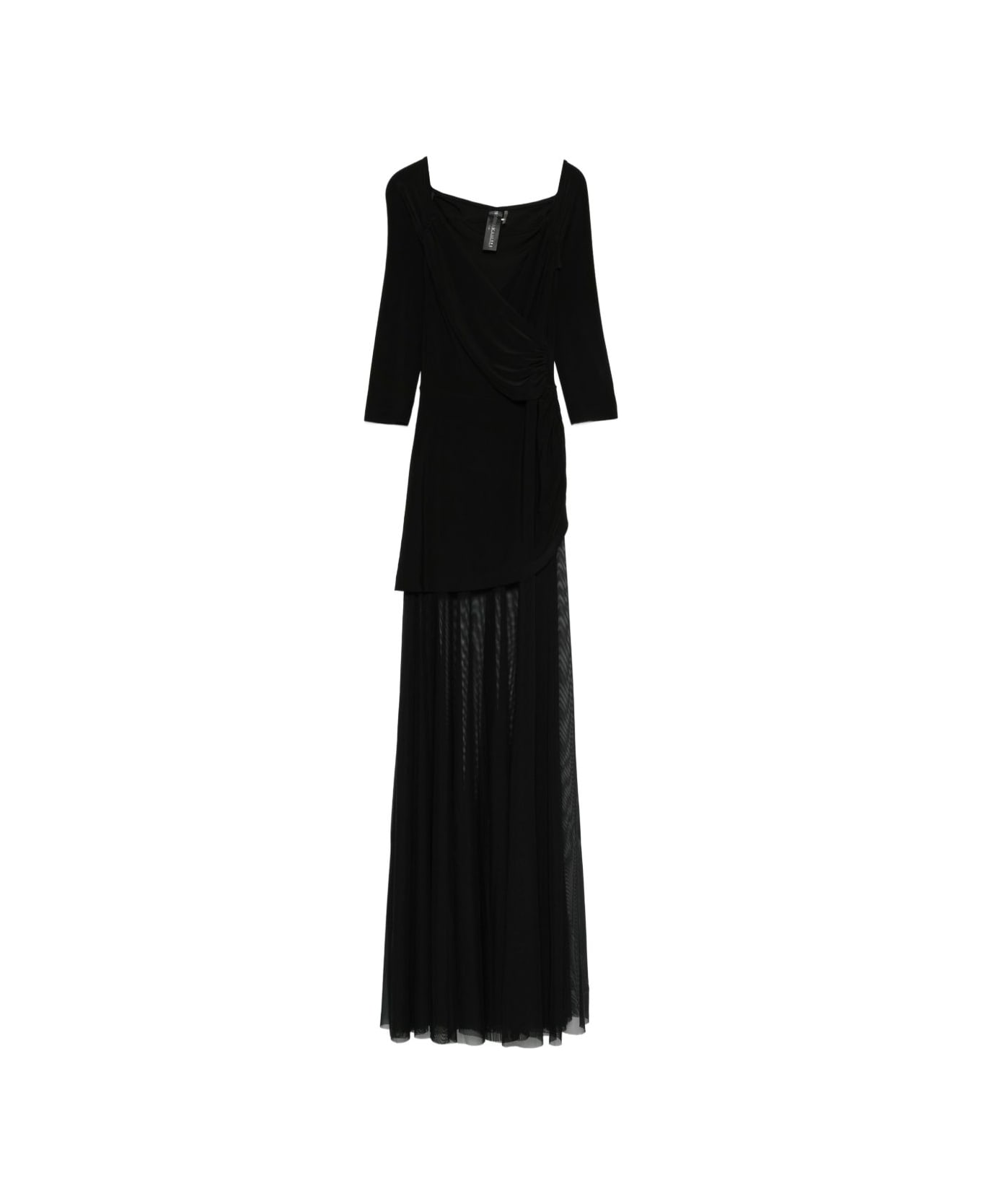 Norma Kamali Draped Long Dress - Black