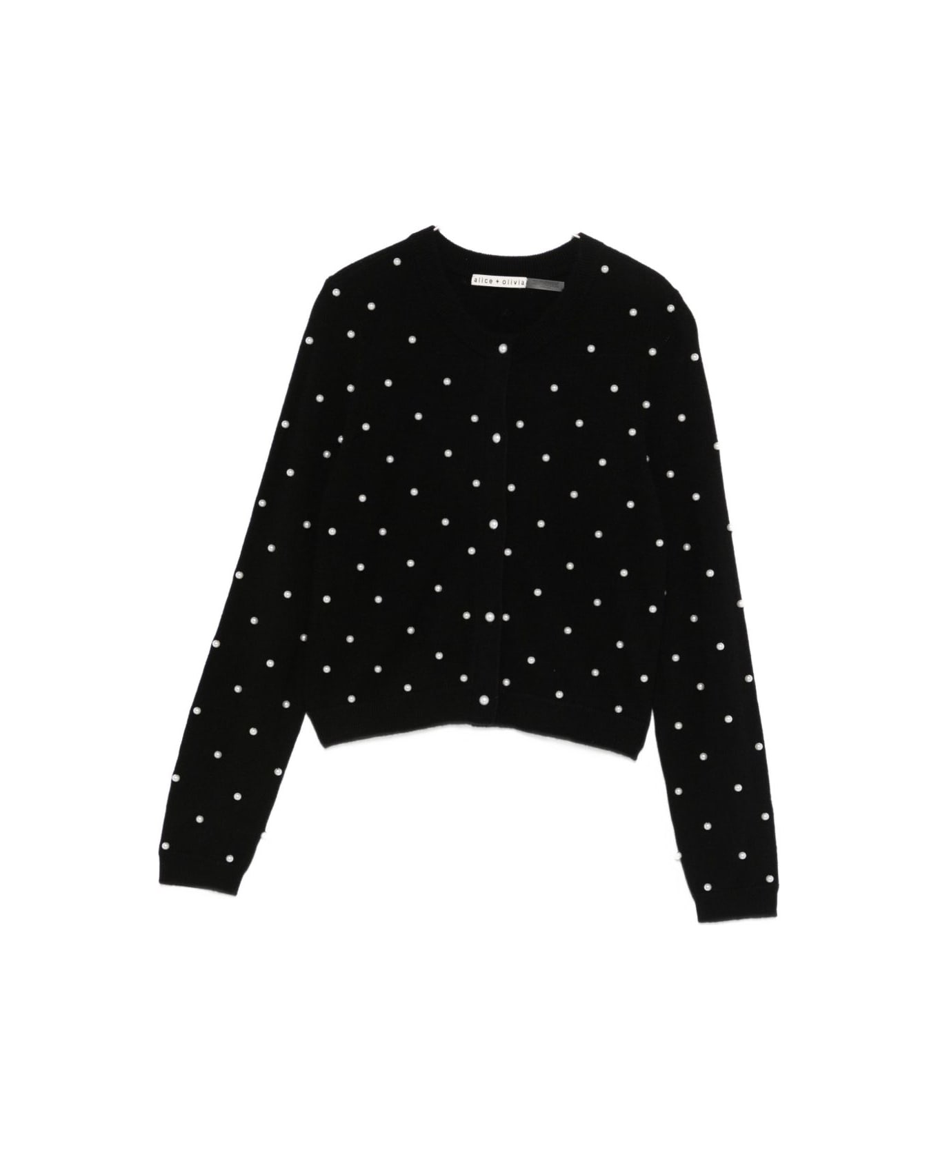 Alice + Olivia Dollie Cashmere Cardigan - Black