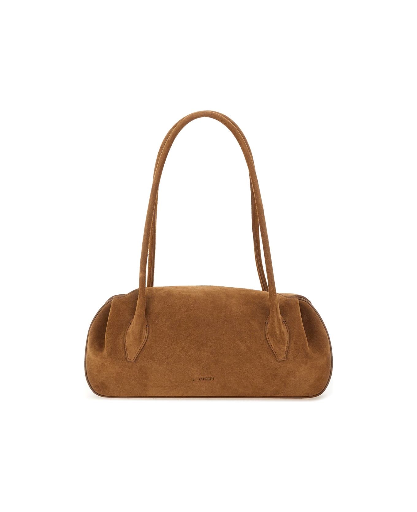 YUZEFI "oyster" Shoulder Bag - BROWN