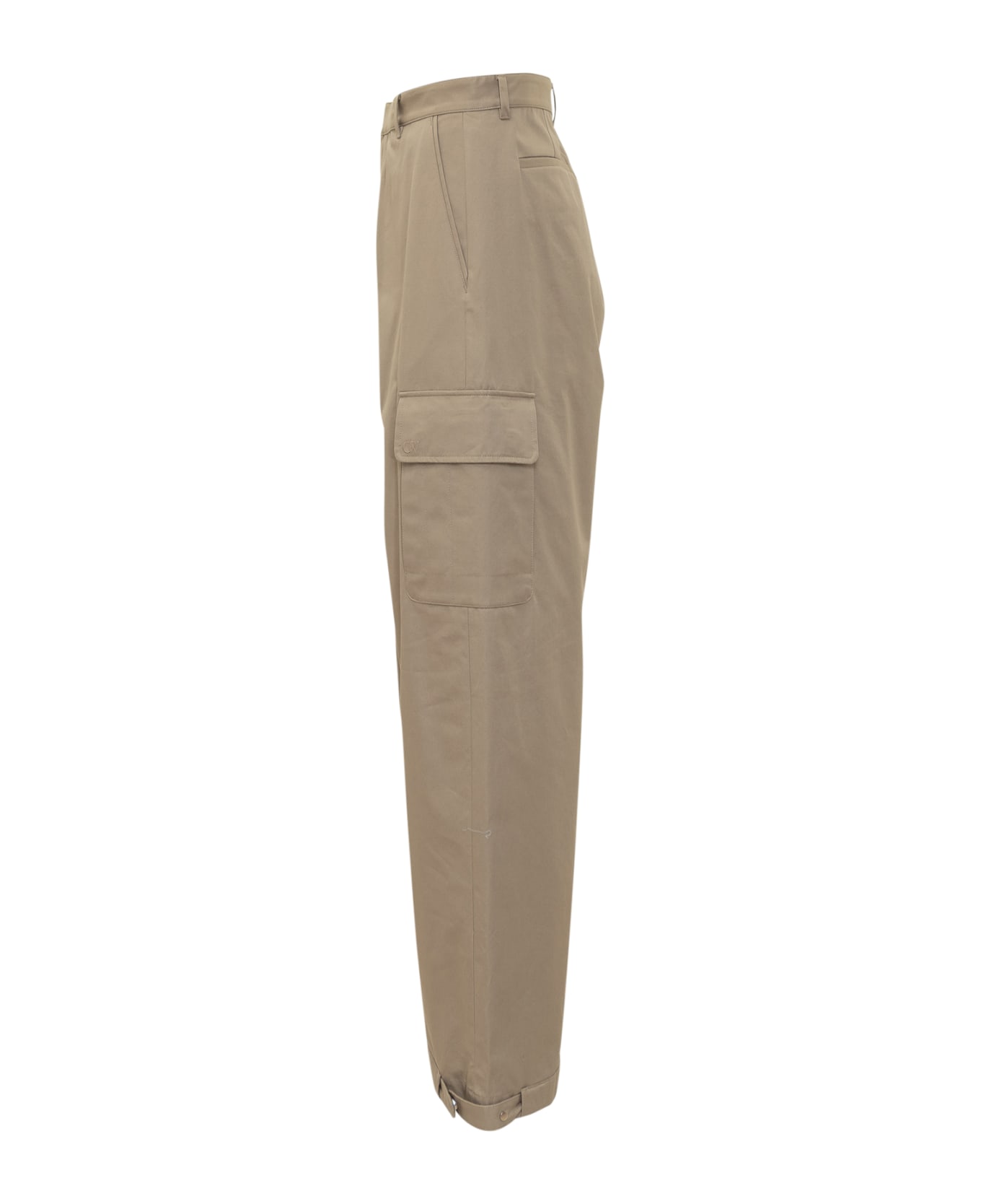 Off-White Cargo Trousers - Beige