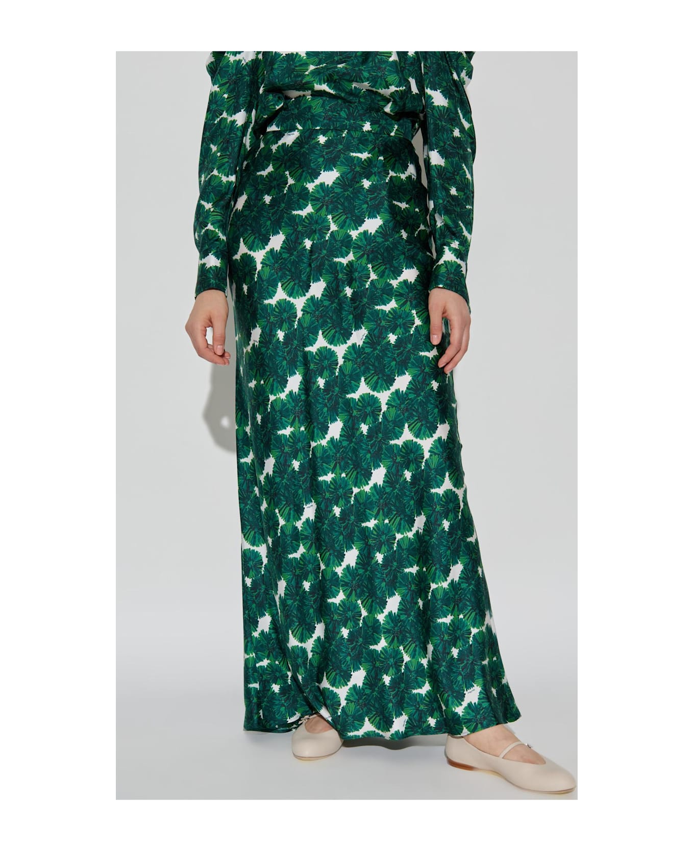 Max Mara Silk Skirt `recital` - VERDE SMERALDO