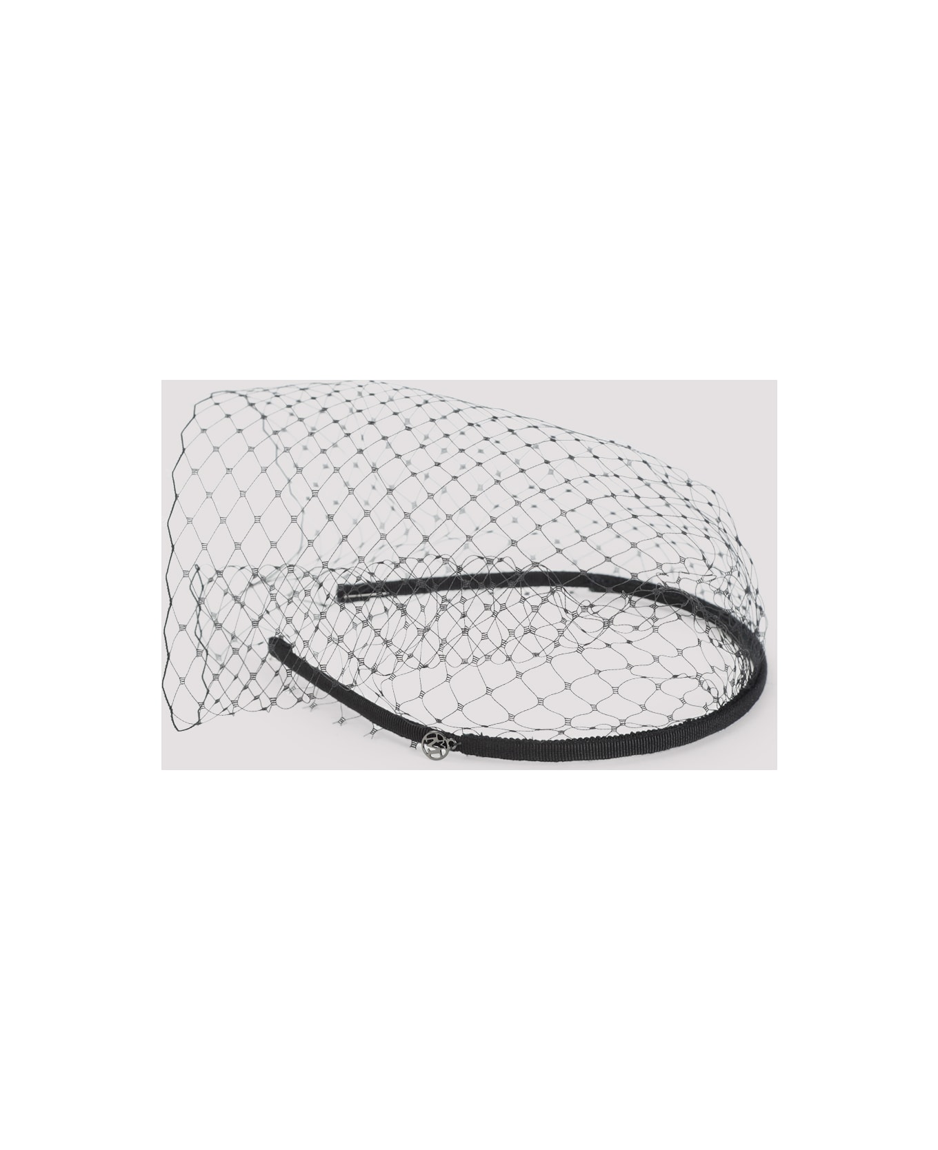 Maison Michel Veil Hair Band - Black