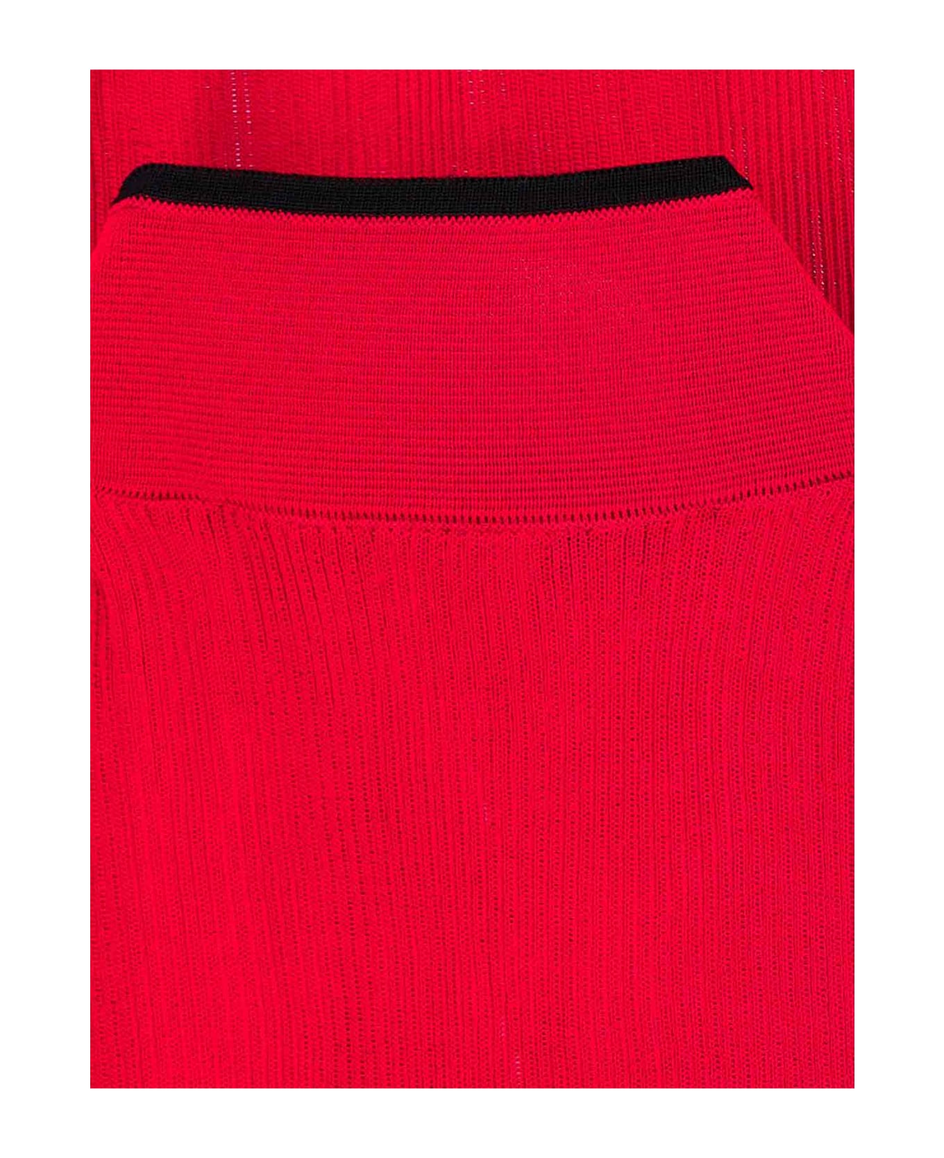 Valentino Ribbed Top - Red