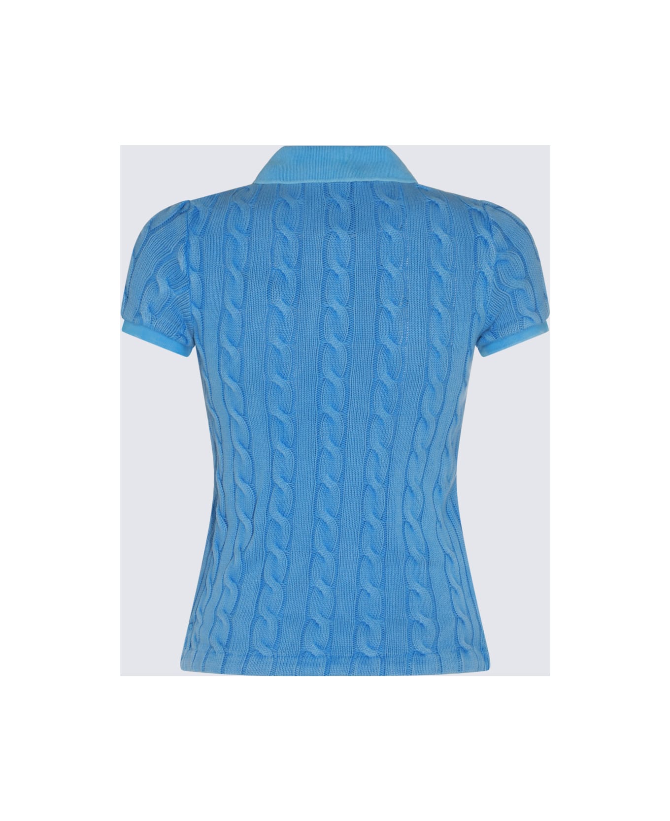 Polo Ralph Lauren Blue Cotton Polo Shirt - Blue