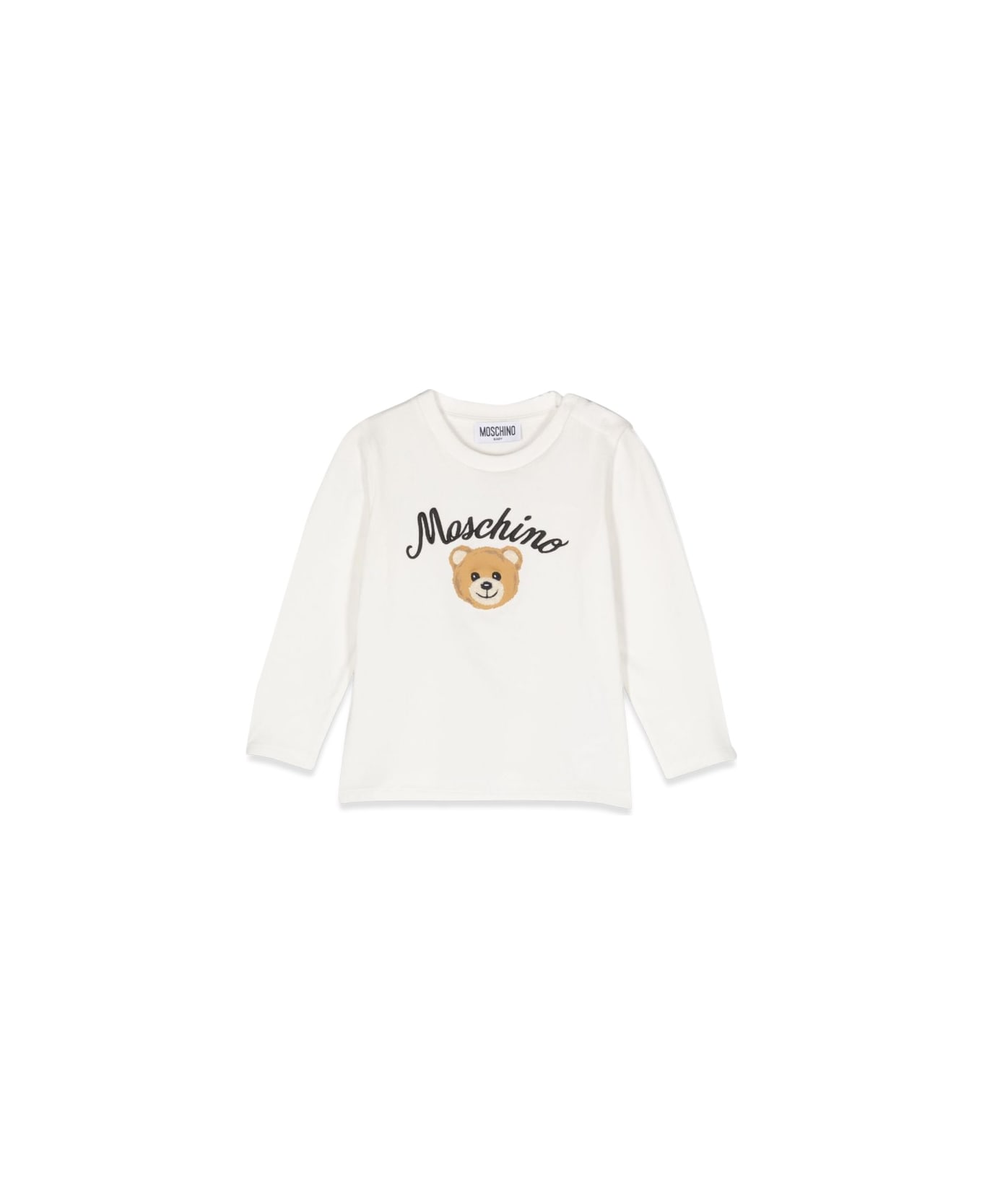 Moschino Ml Logo T-shirt - WHITE Tシャツ＆ポロシャツ
