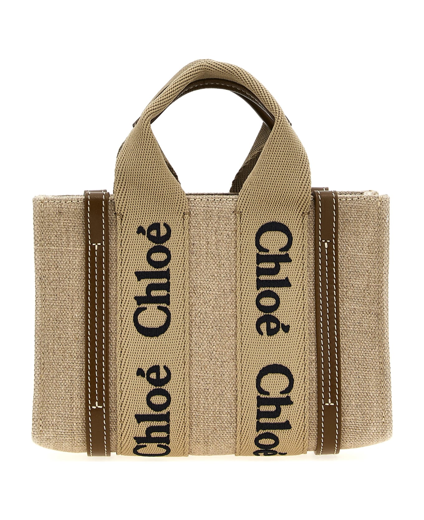 Chloé 'woody' Shopping Bag - Brown