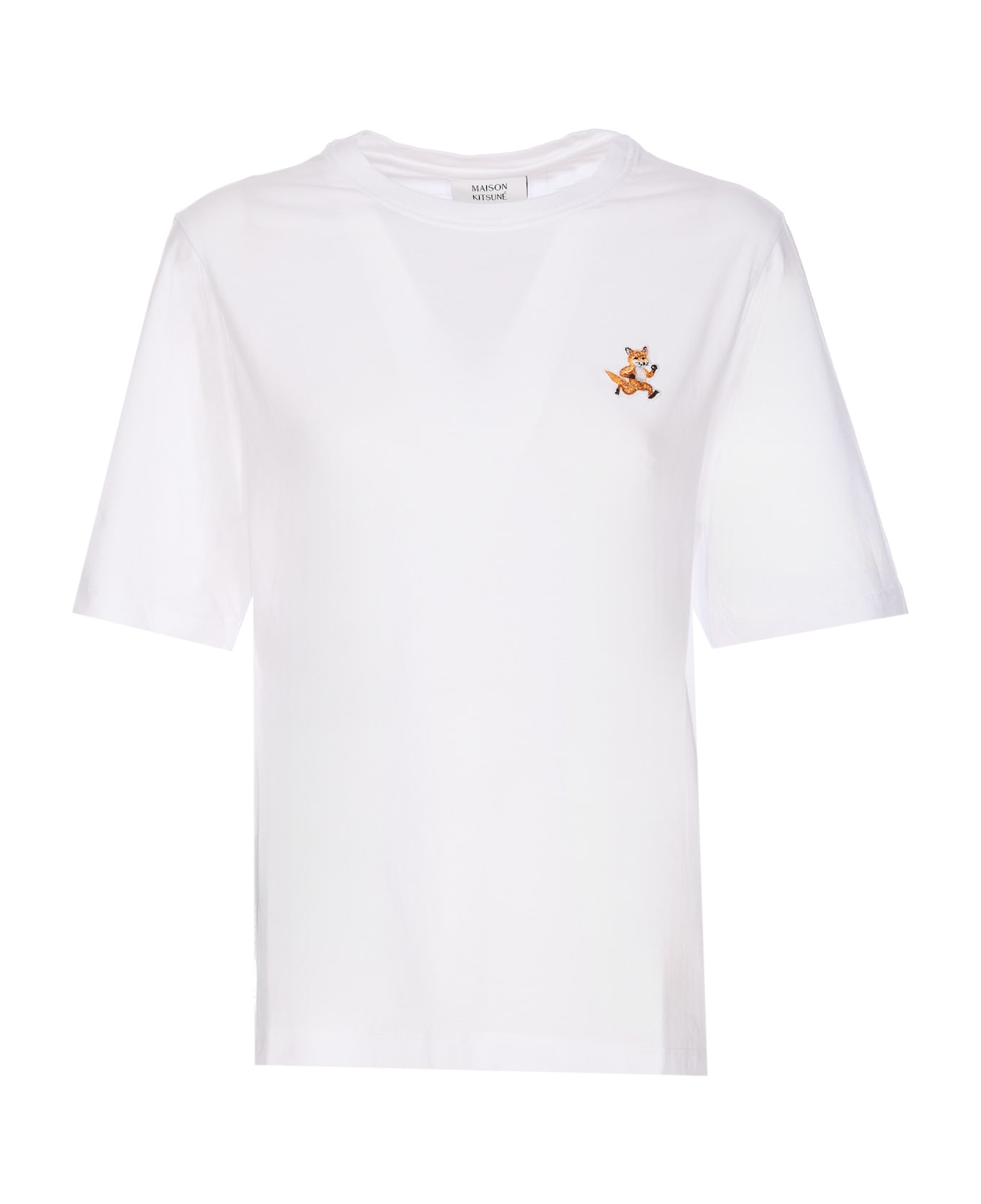 Maison Kitsuné Speedy Fox Patch Logo T-shirt - White