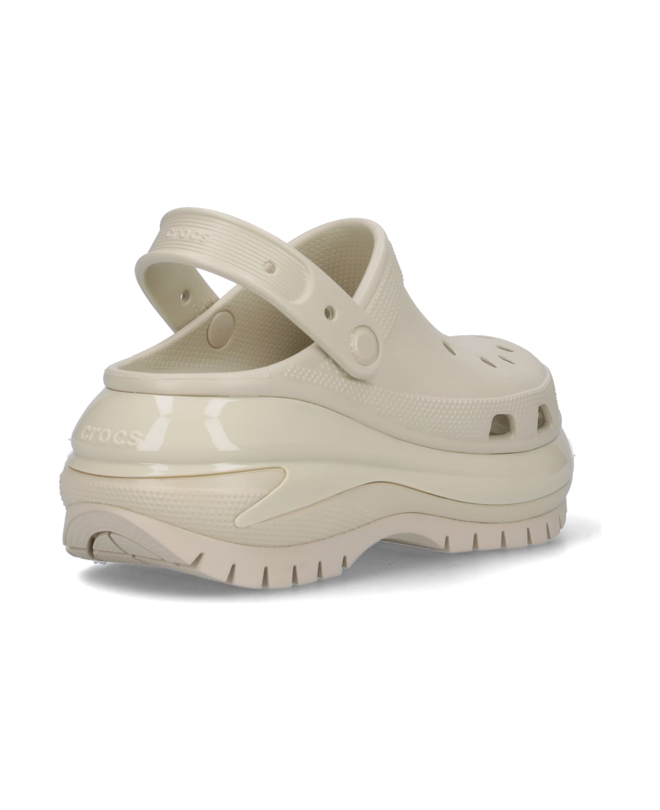 Crocs 'mega Crush' Mules - Taupe