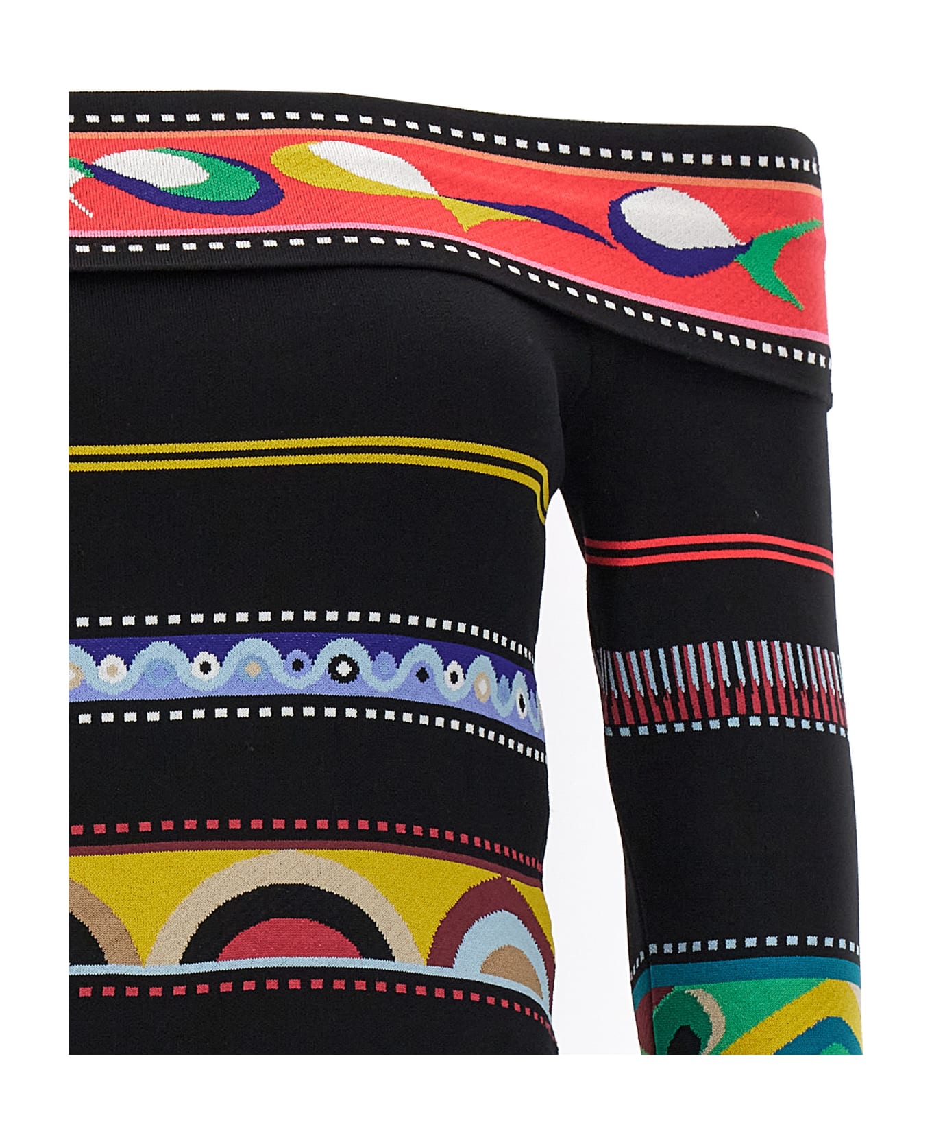 Pucci Jacquard Patterned Top - Multicolor
