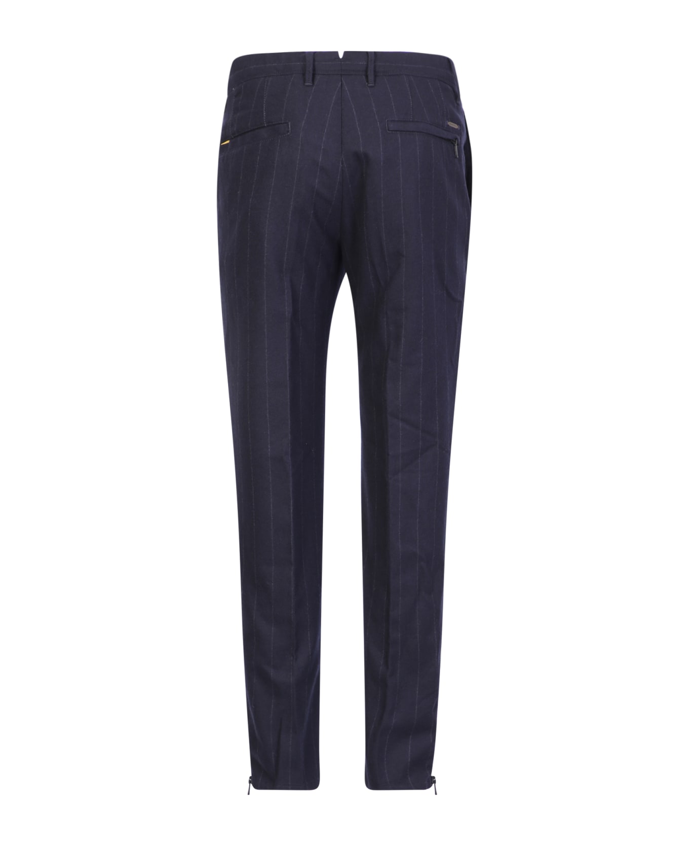 Incotex Pinstripe Pattern Trousers - Blue