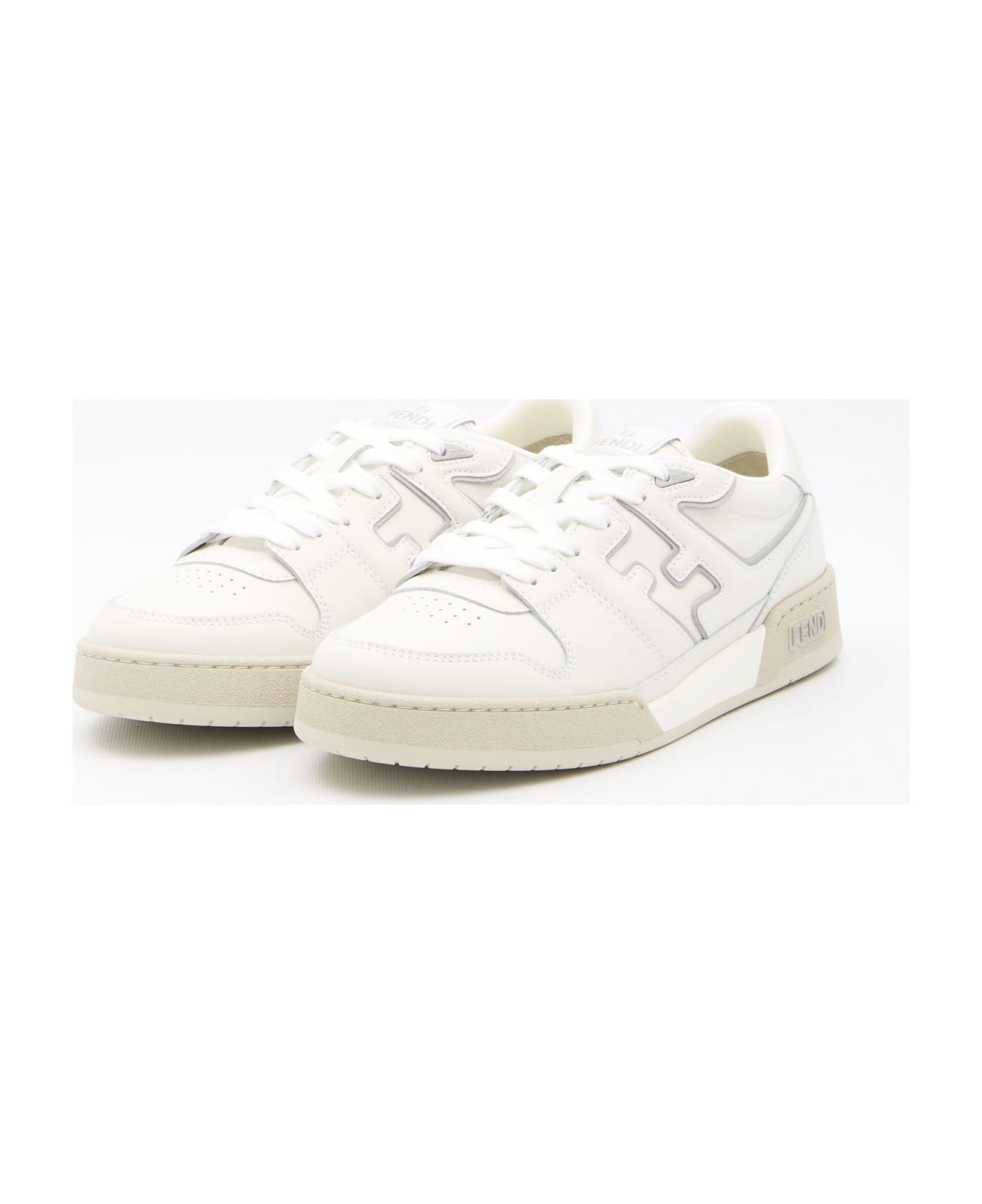 Fendi Match Sneakers - WHITE