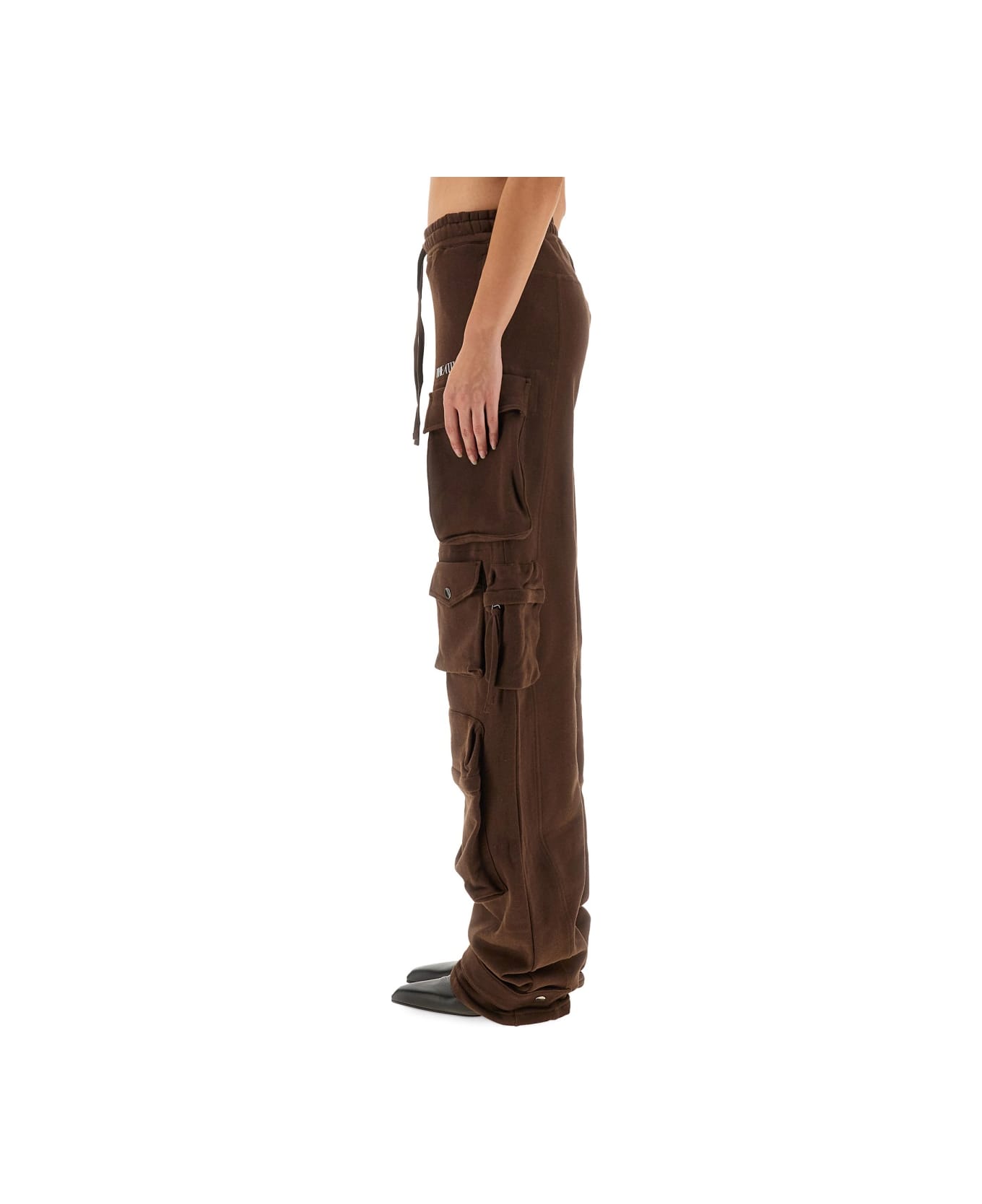 The Attico Long Pants "fern" - BROWN