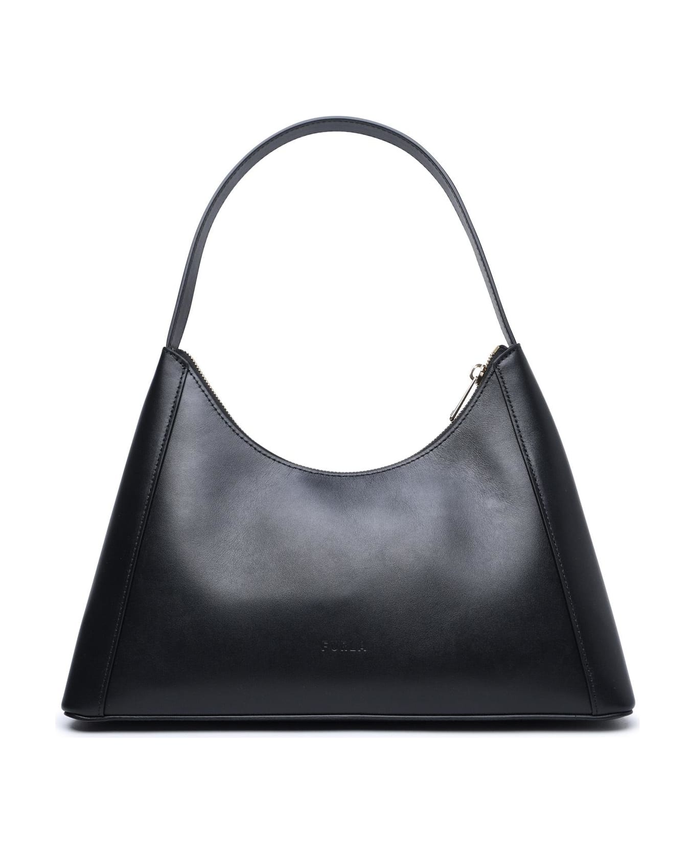 Furla 'diamante' Black Calf Leather Bag - Nero