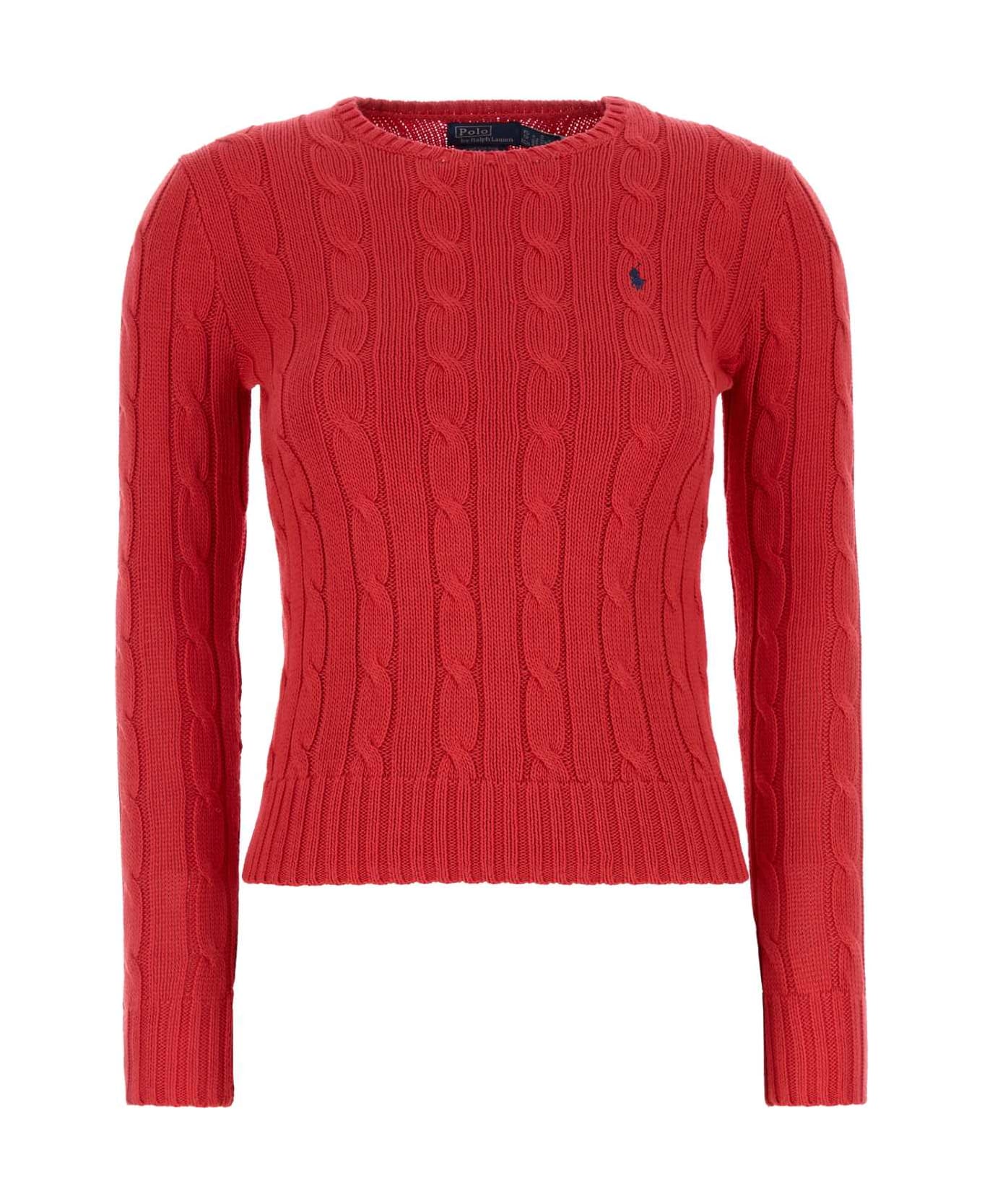 Ralph Lauren Red Cotton Sweater - STARBOARDRED