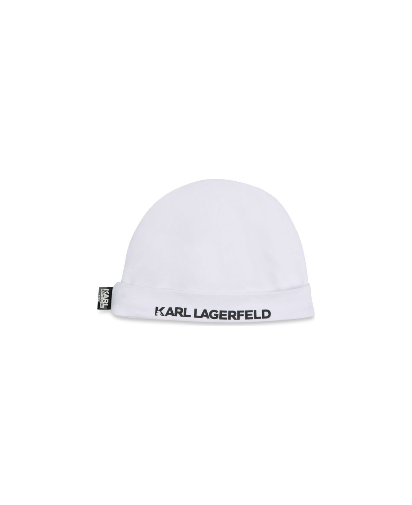 Karl Lagerfeld Kids Bonnet+chaussons+boite - WHITE