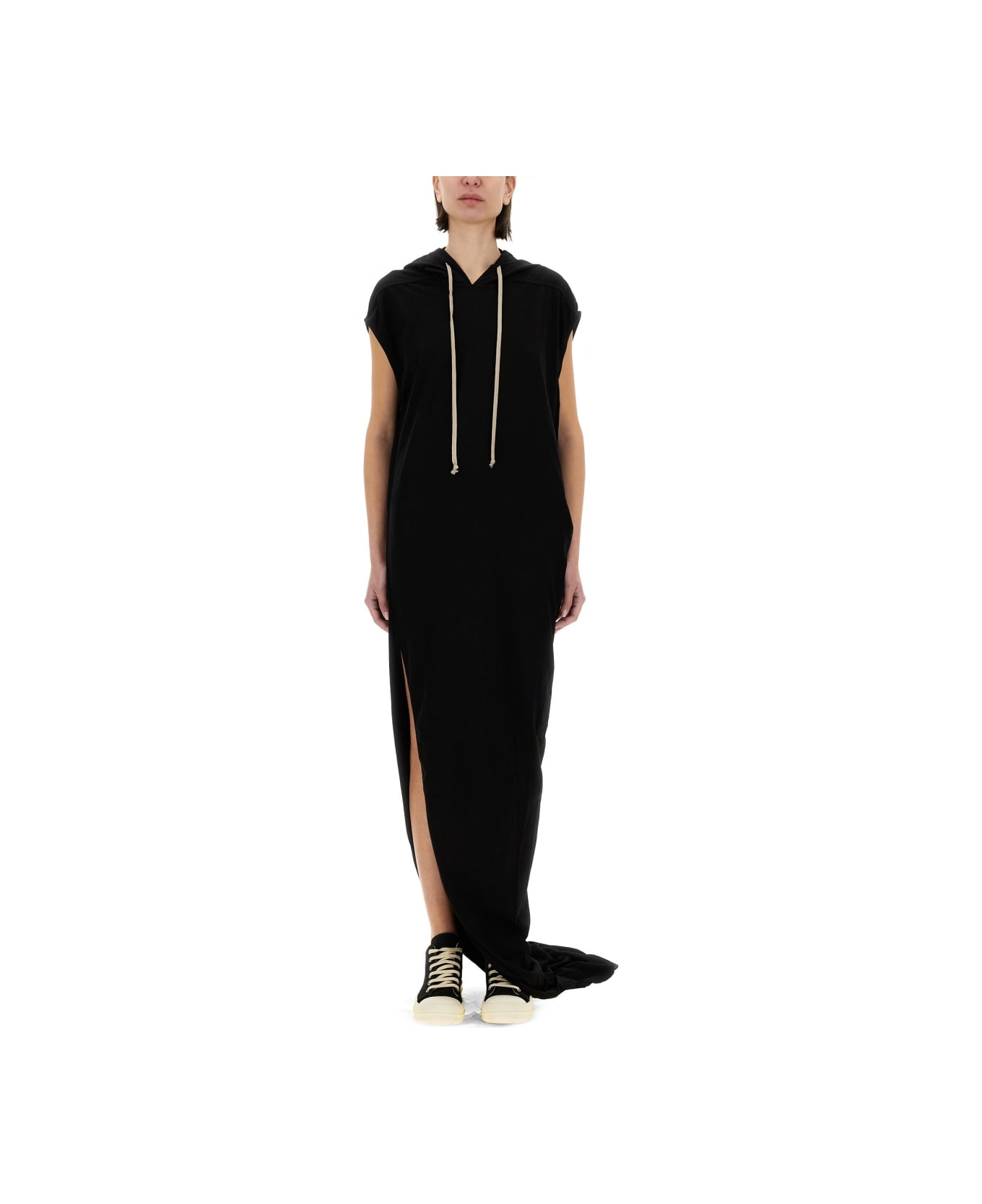 DRKSHDW Long Dress With Hood - BLACK