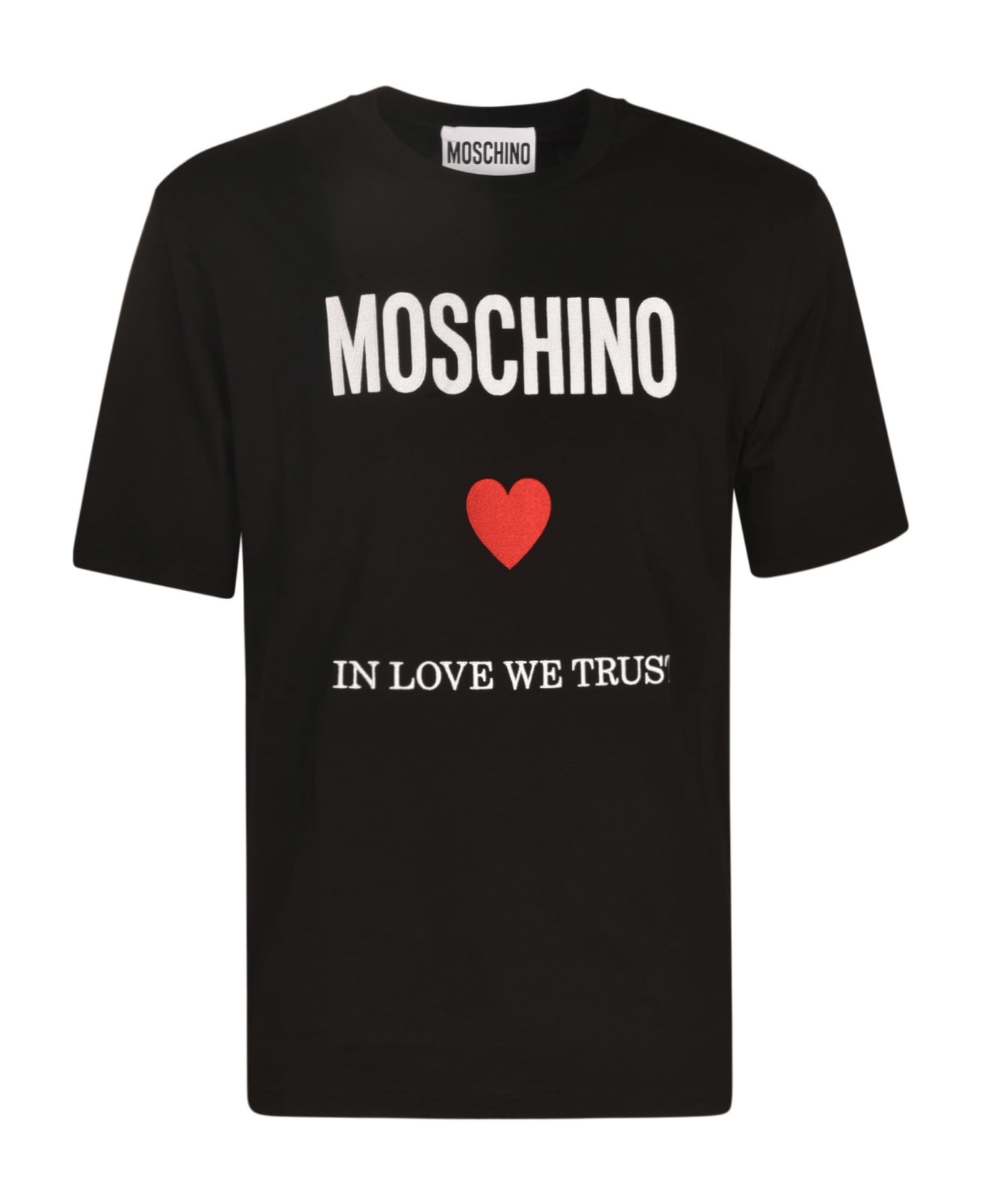 Moschino In Love We Trust T-shirt - Black