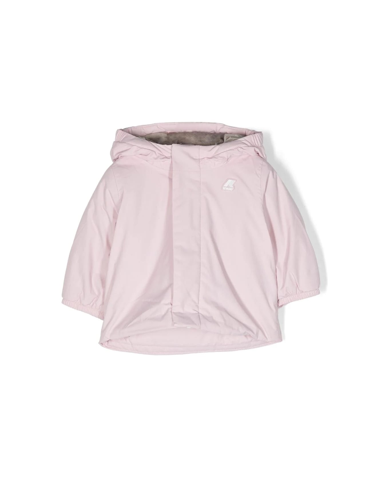 K-Way Jacket With Hood - Pink コート＆ジャケット