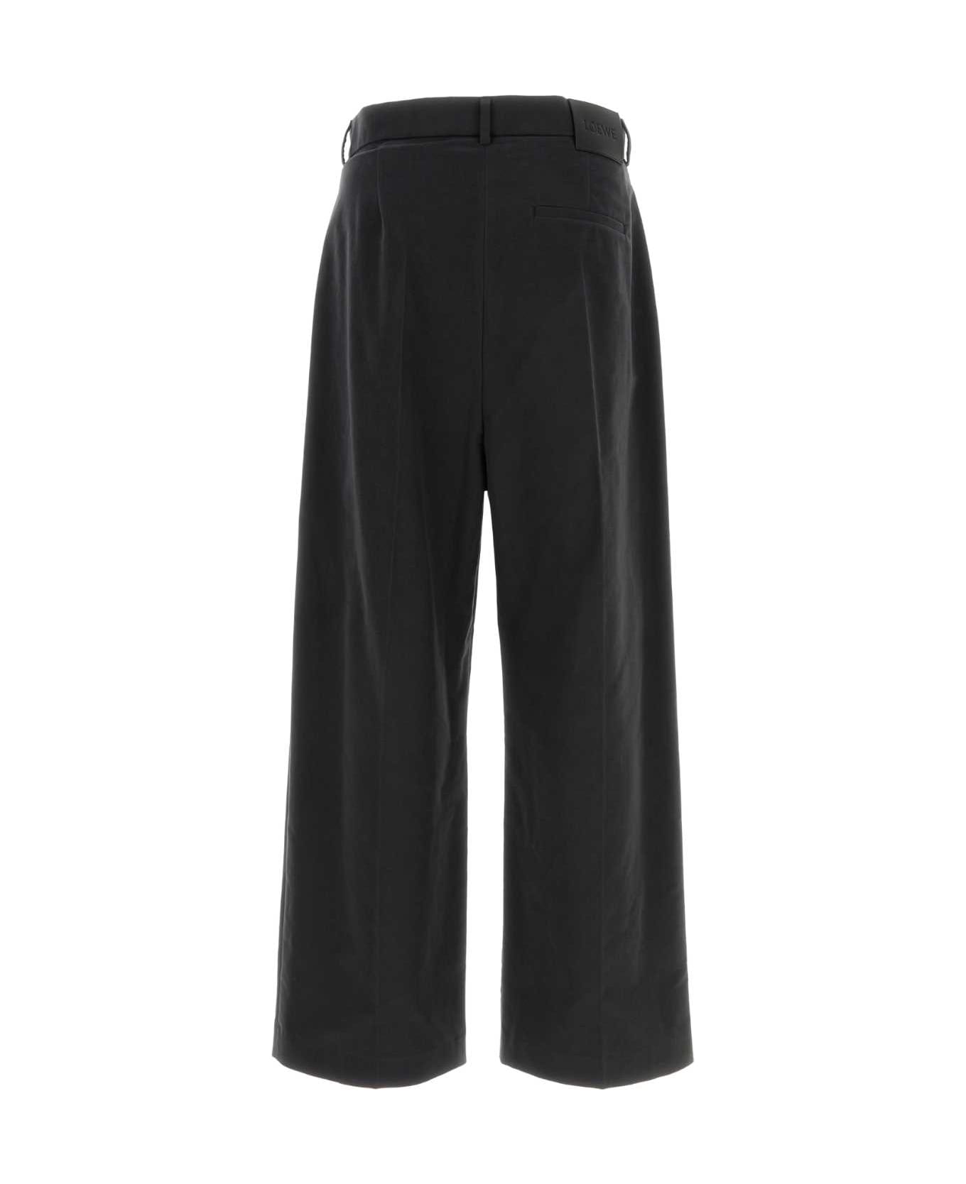 Loewe Charcoal Stretch Cotton Pant - DARKANTHRACITE