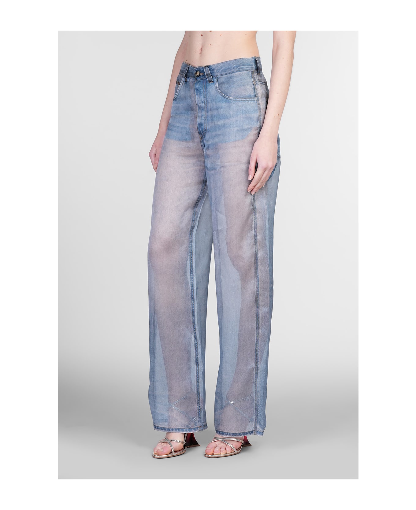 Haikure Winona Jeans In Blue Cotton - blue
