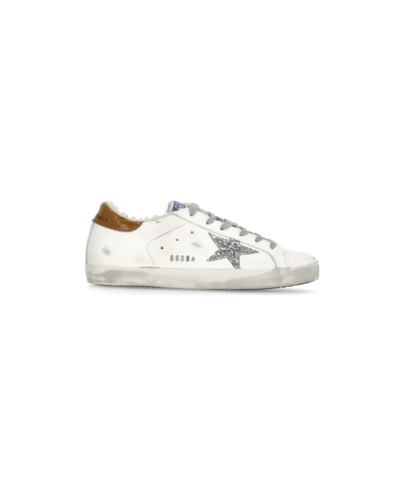 Golden Goose Super Star Classic Sneakers - WHITE/SILVER/TAUPE/BEIGE