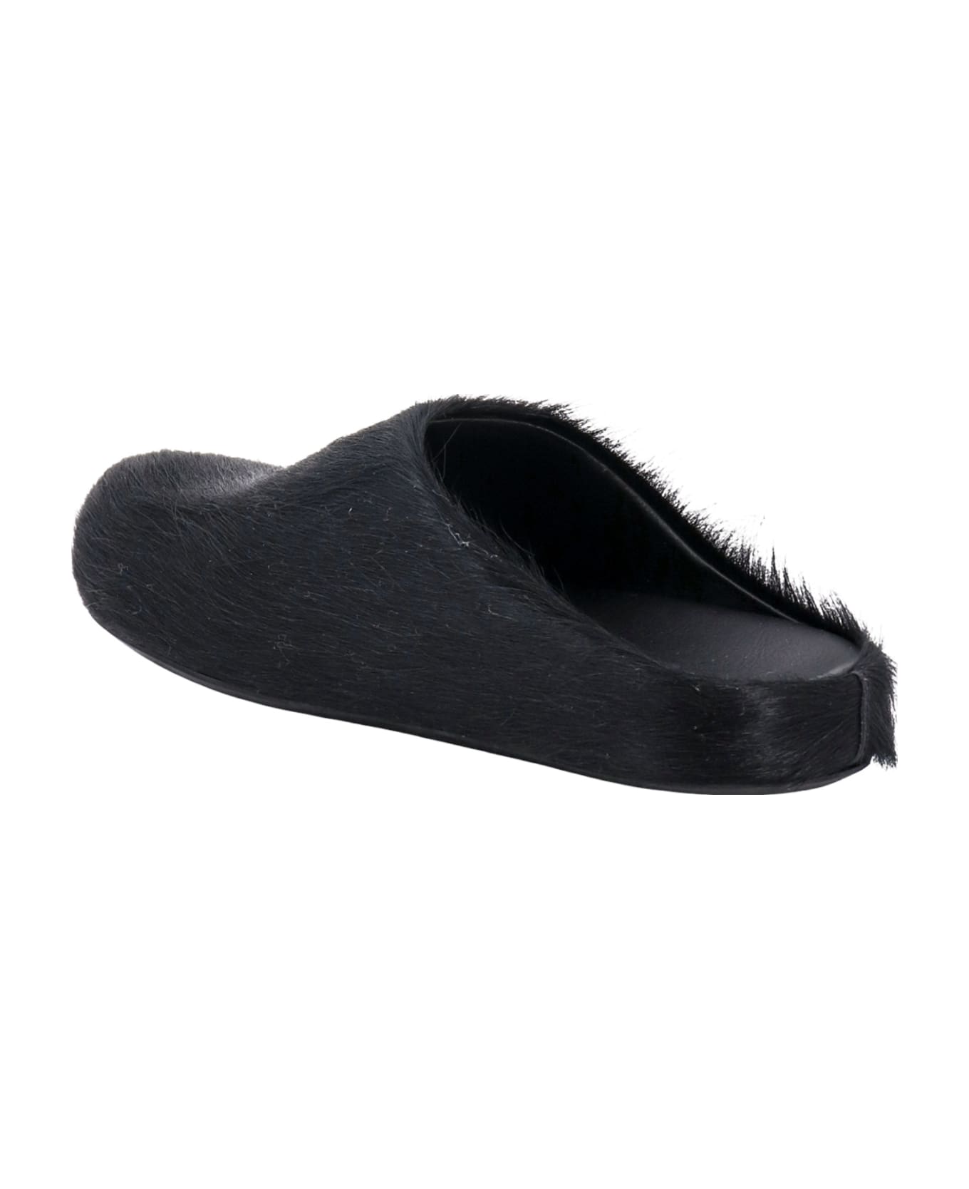 Marni Fur Mule - Black