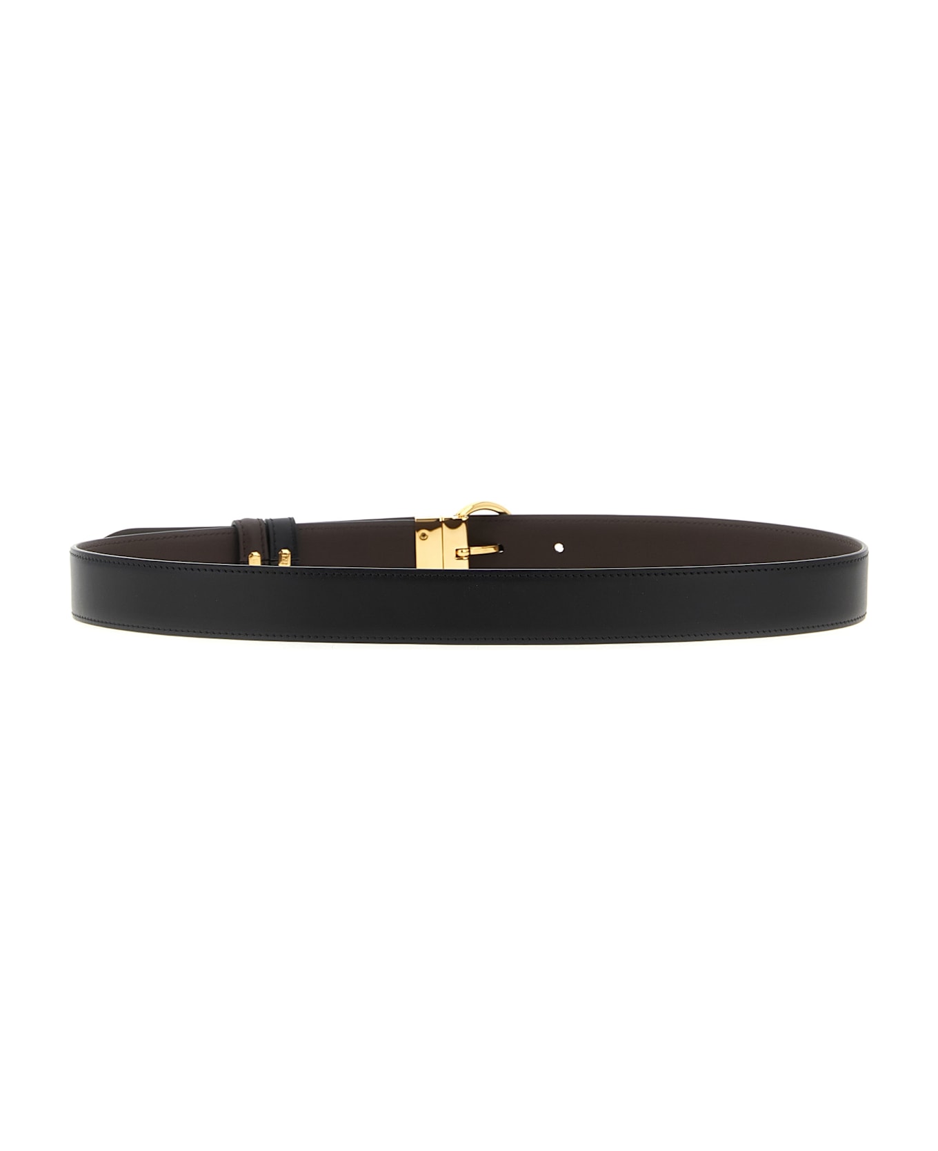 Fendi Ff Reversible Belt - NERO CHOCOLATE OS