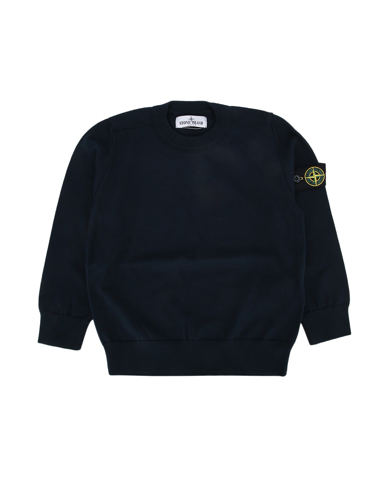 Stone Island Junior Crew Neck - NAVYBLUE