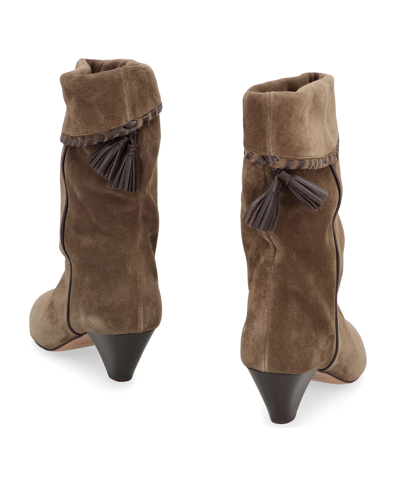 Isabel Marant Dalby Suede Ankle Boots - brown