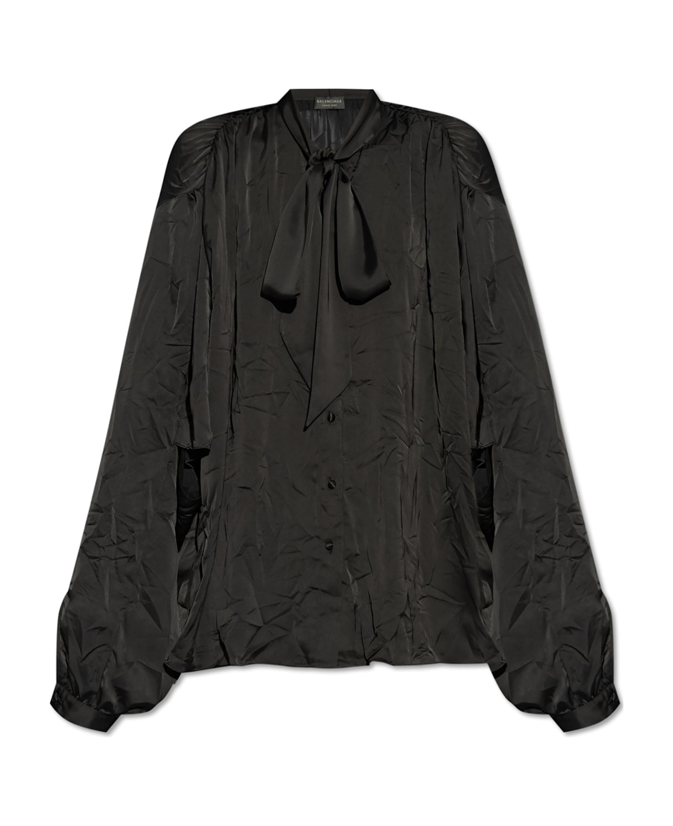 Balenciaga 'double Sleeve' Shirt - Black