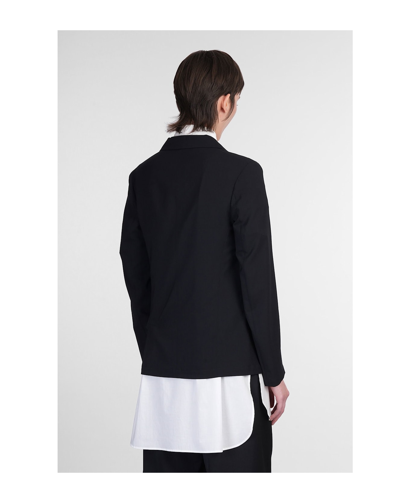 Yohji Yamamoto Blazer In Black Wool - black