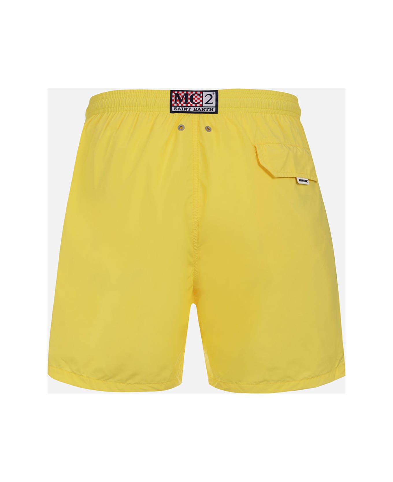 MC2 Saint Barth Man Lightweight Fabric Light Yellow Swim Shorts Lighting Pantone | Pantone® Special Edition - YELLOW