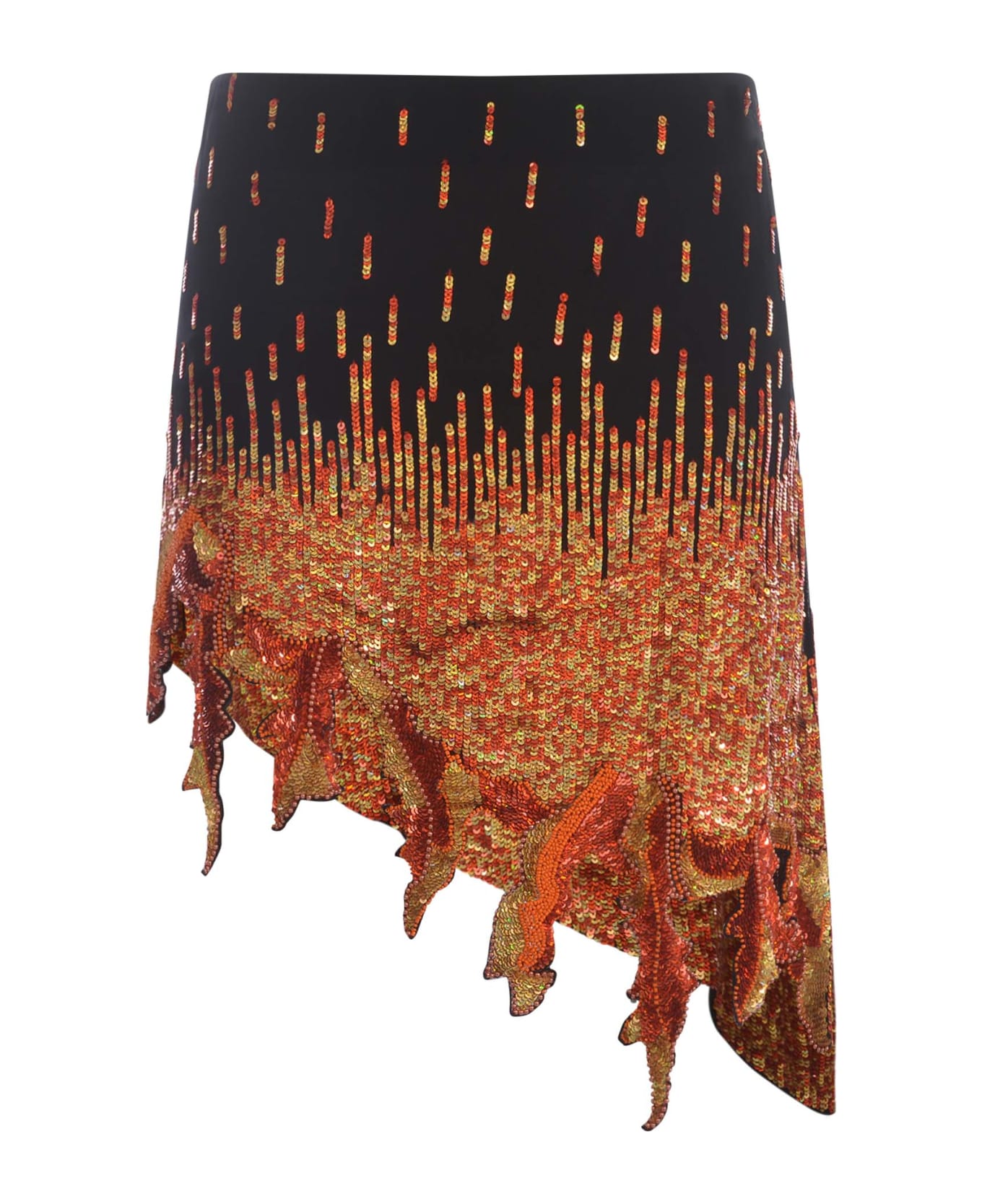 Giuseppe di Morabito Skirt Giueseppe Di Morabito "pailettes" In Viscose Available Store Pompei - Arancione スカート