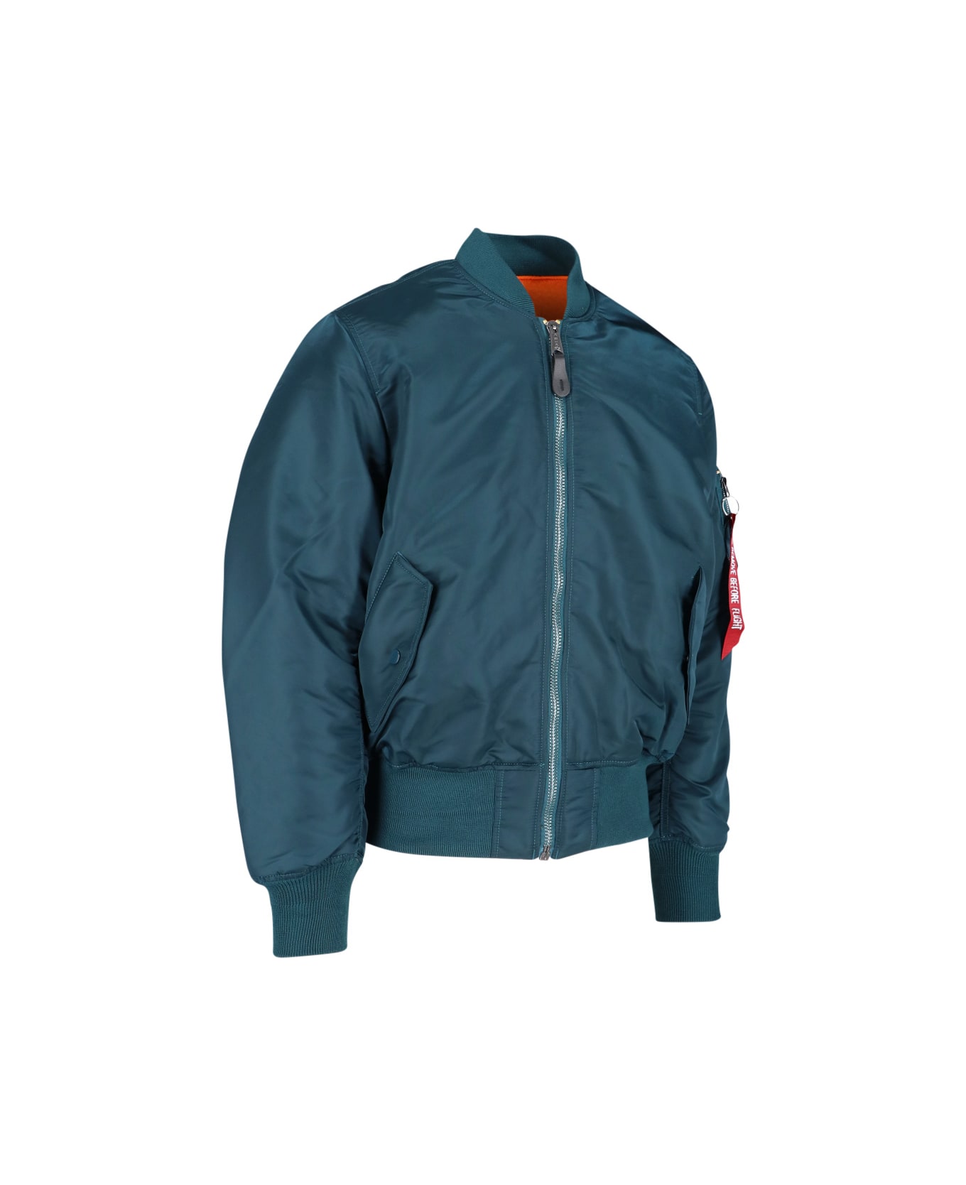 Alpha Industries "heritage Ma-1" Reversible Bomber Jacket - Blue