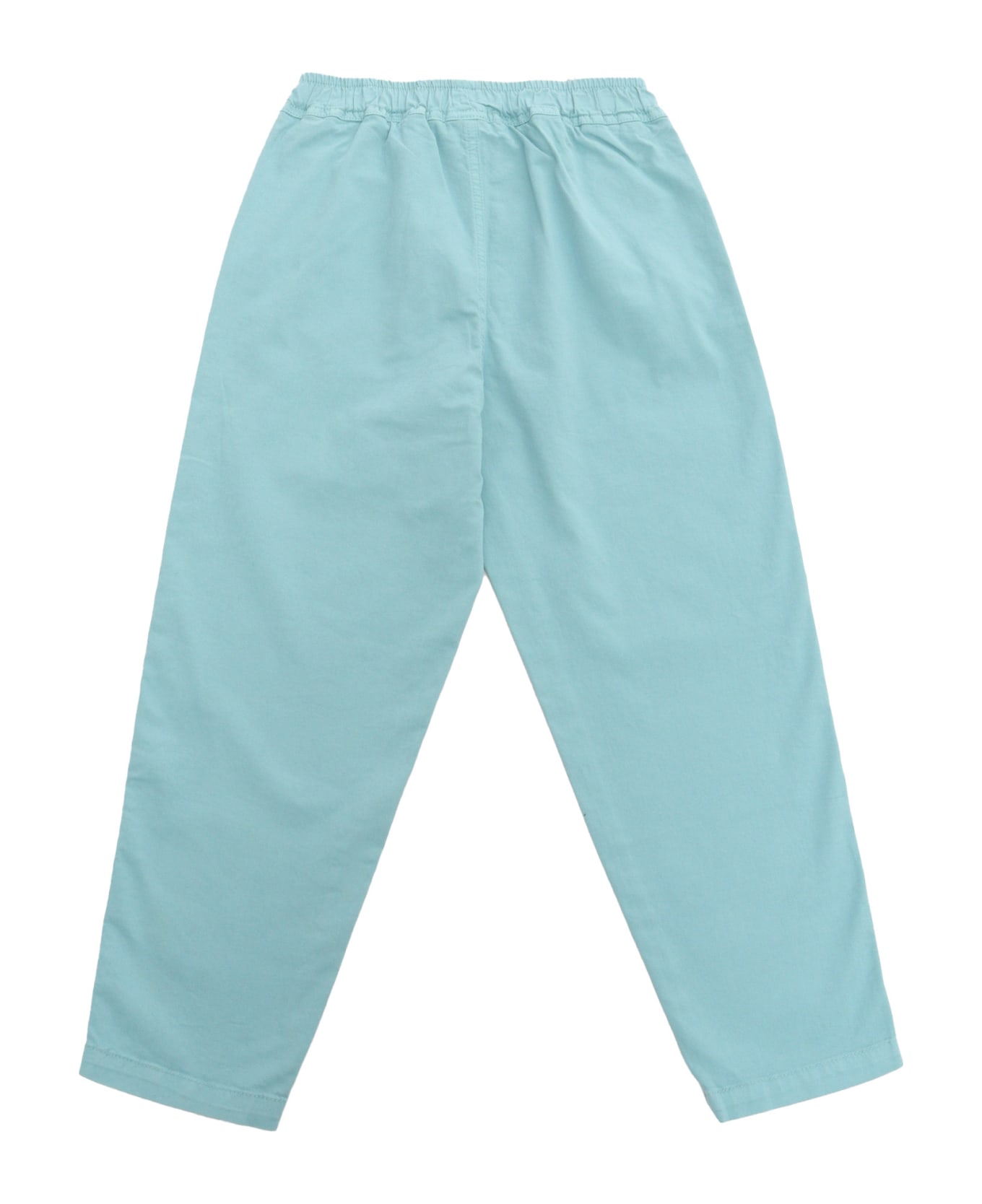 Il Gufo Light Blue Trousers - GREEN ボトムス