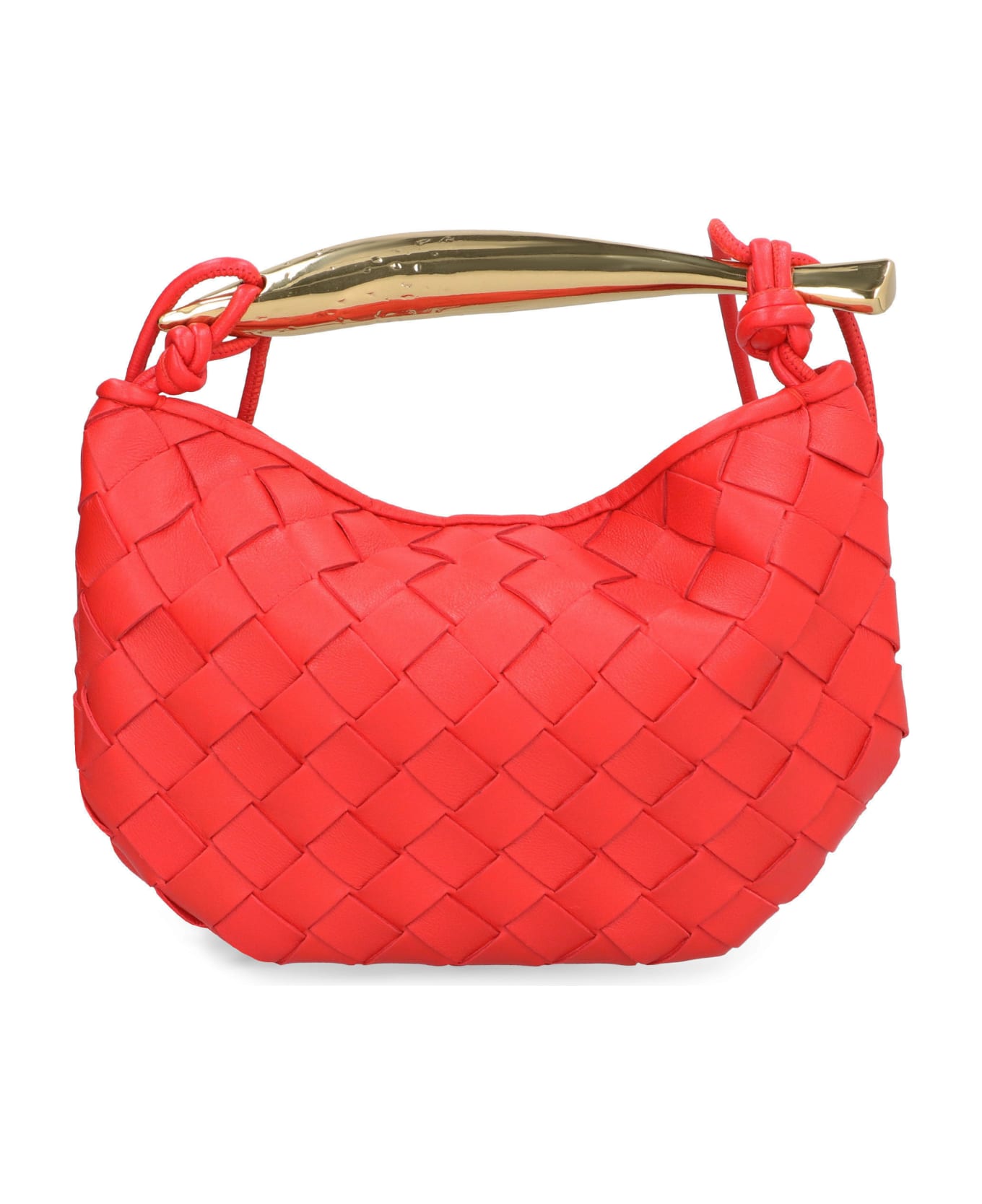 Bottega Veneta Mini Sardine Leather Crossbody Bag - red